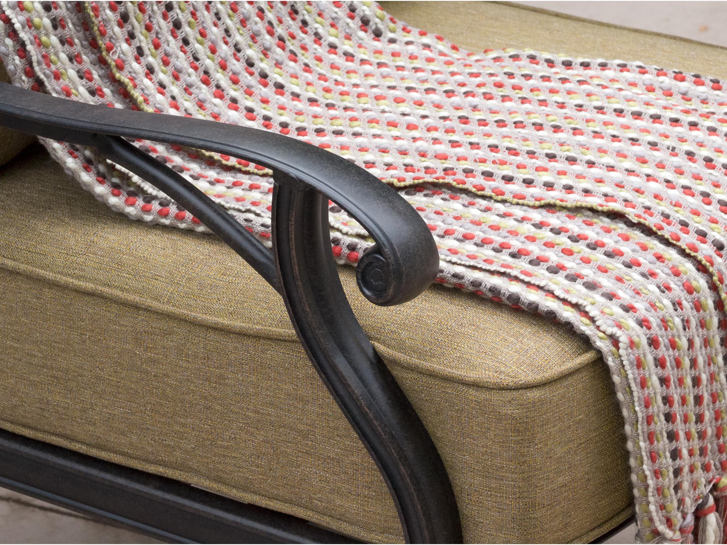 Darlee Outdoor Living Nassau Cast Aluminum Antique Bronze 3 Piece Lounge Set