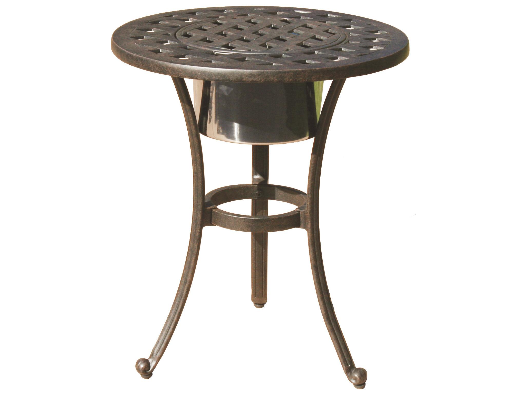 Darlee Outdoor Living Nassau Cast Aluminum Antique Bronze 3 Piece Lounge Set