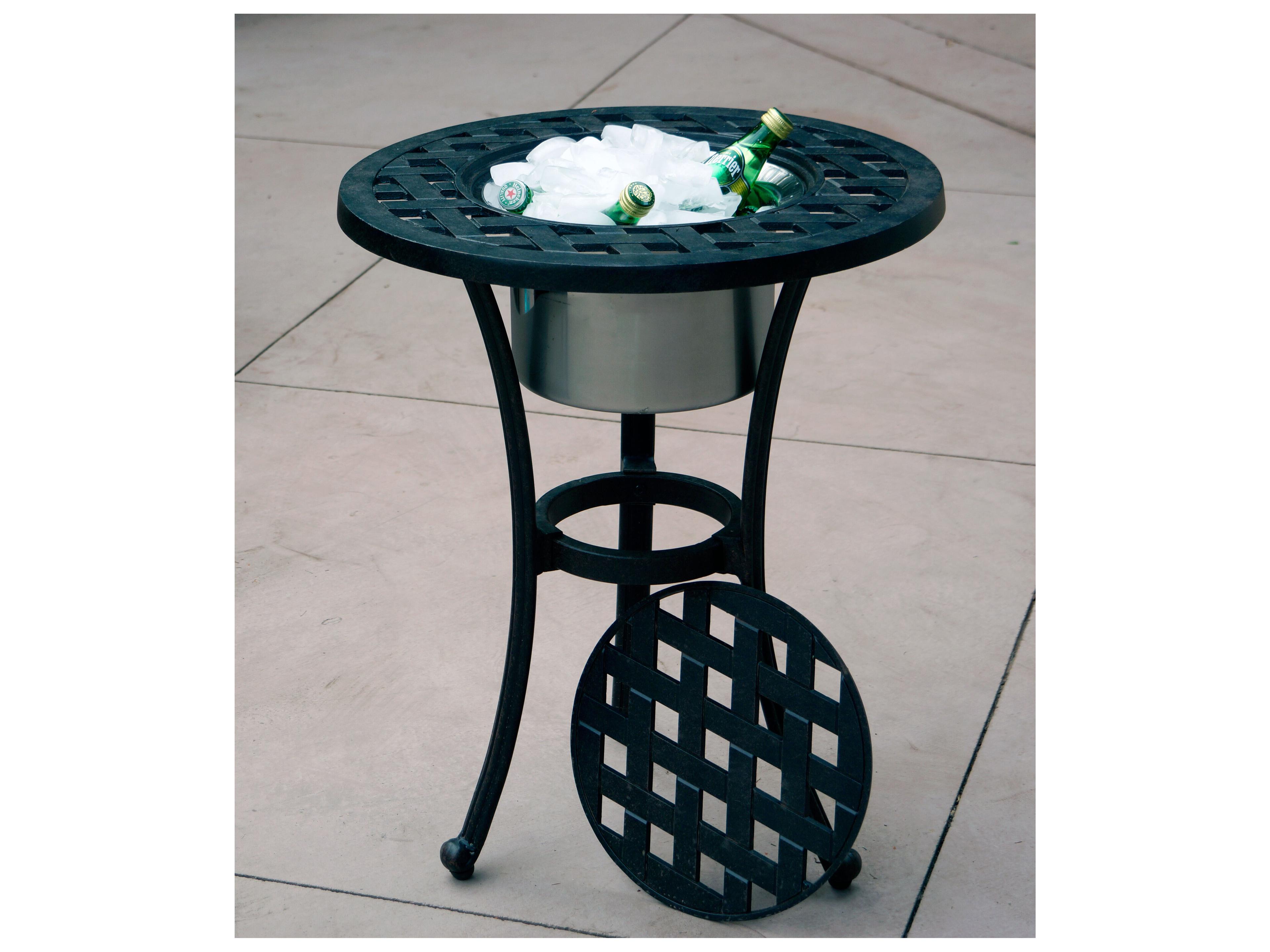 Darlee Outdoor Living Nassau Cast Aluminum Antique Bronze 3 Piece Lounge Set