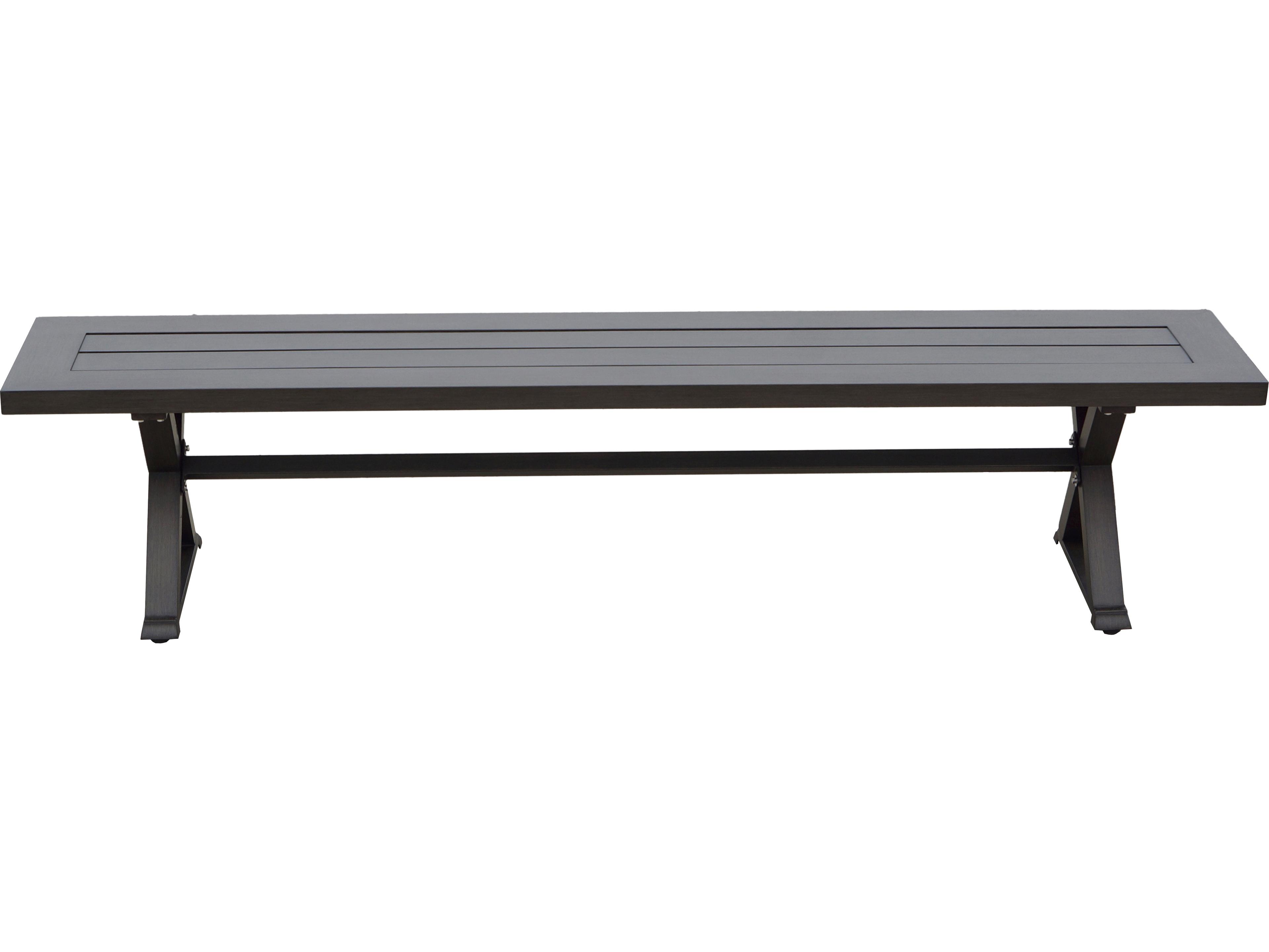 Darlee Outdoor Living Brooklyn Aluminum Multibrown 7 Piece Dining Set in Sesame Cushions with 88''W x 59'"D x Rectangular Dining Table