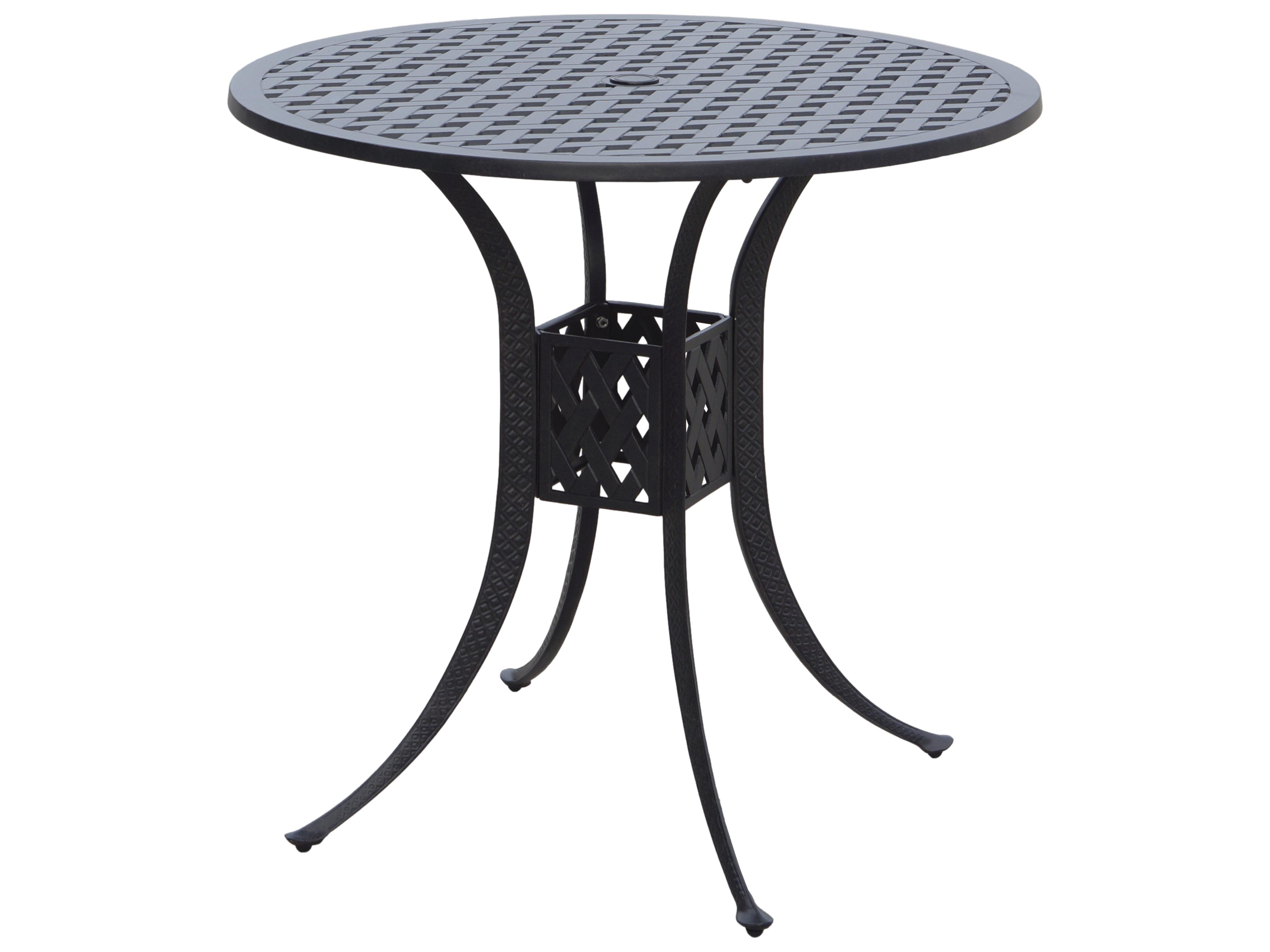 Darlee Outdoor Living Nassau Cast Aluminum Antique Bronze 5 Piece Bar Set