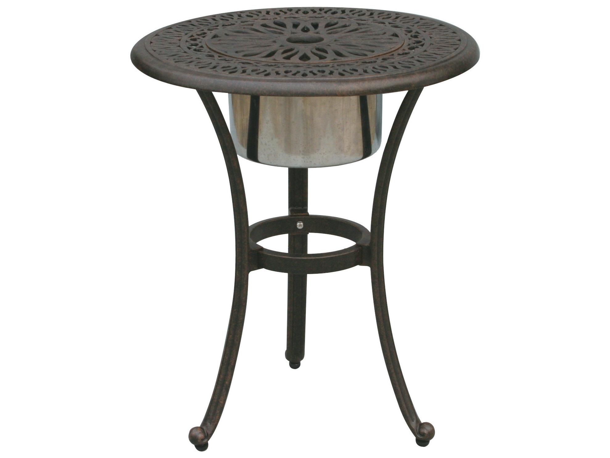 Darlee Outdoor Living Elisabeth Cast Aluminum Antique Bronze 3 Piece Lounge Set