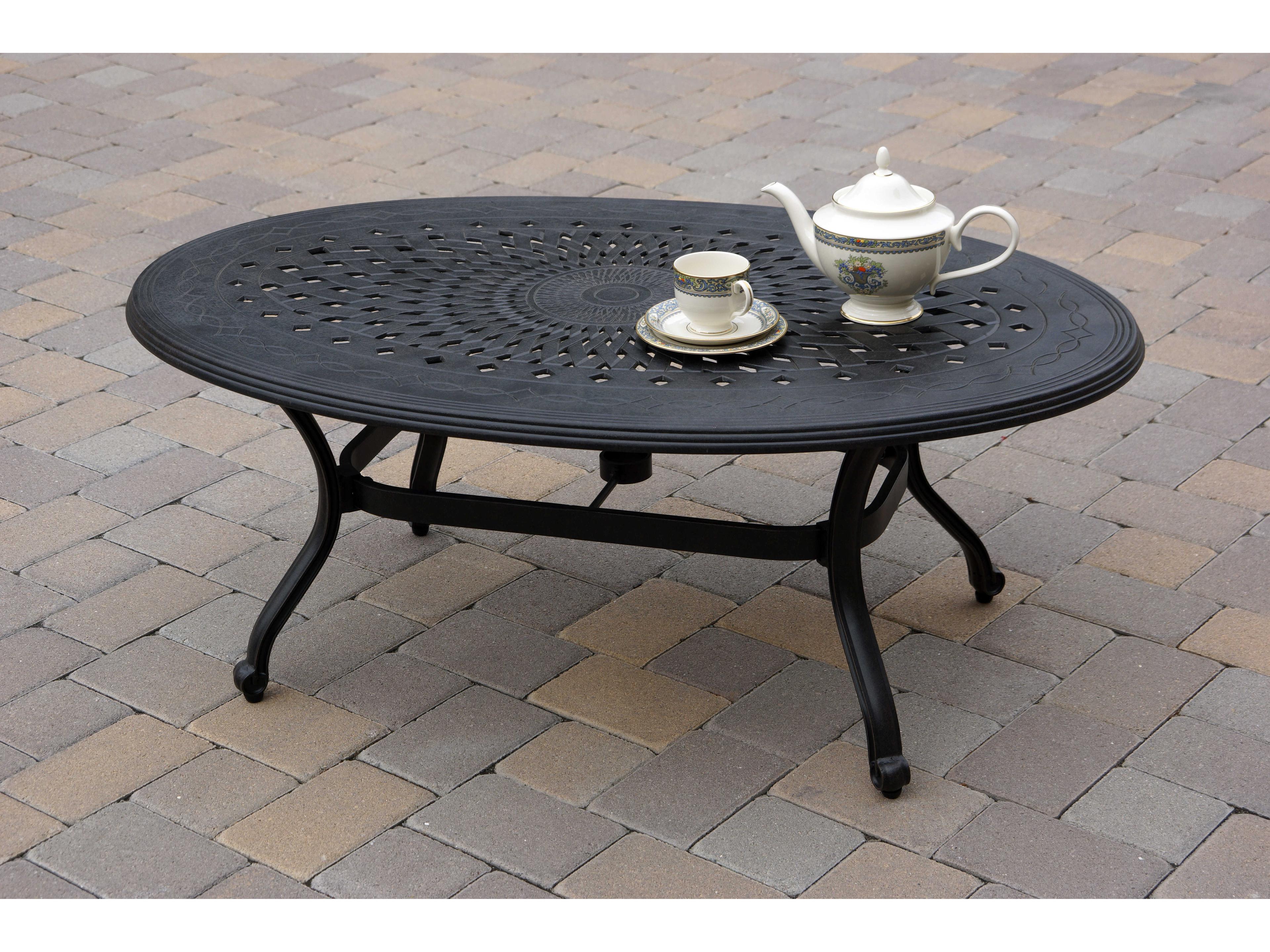 Darlee Outdoor Living Elisabeth Cast Aluminum Antique Bronze 4 Piece Lounge Set