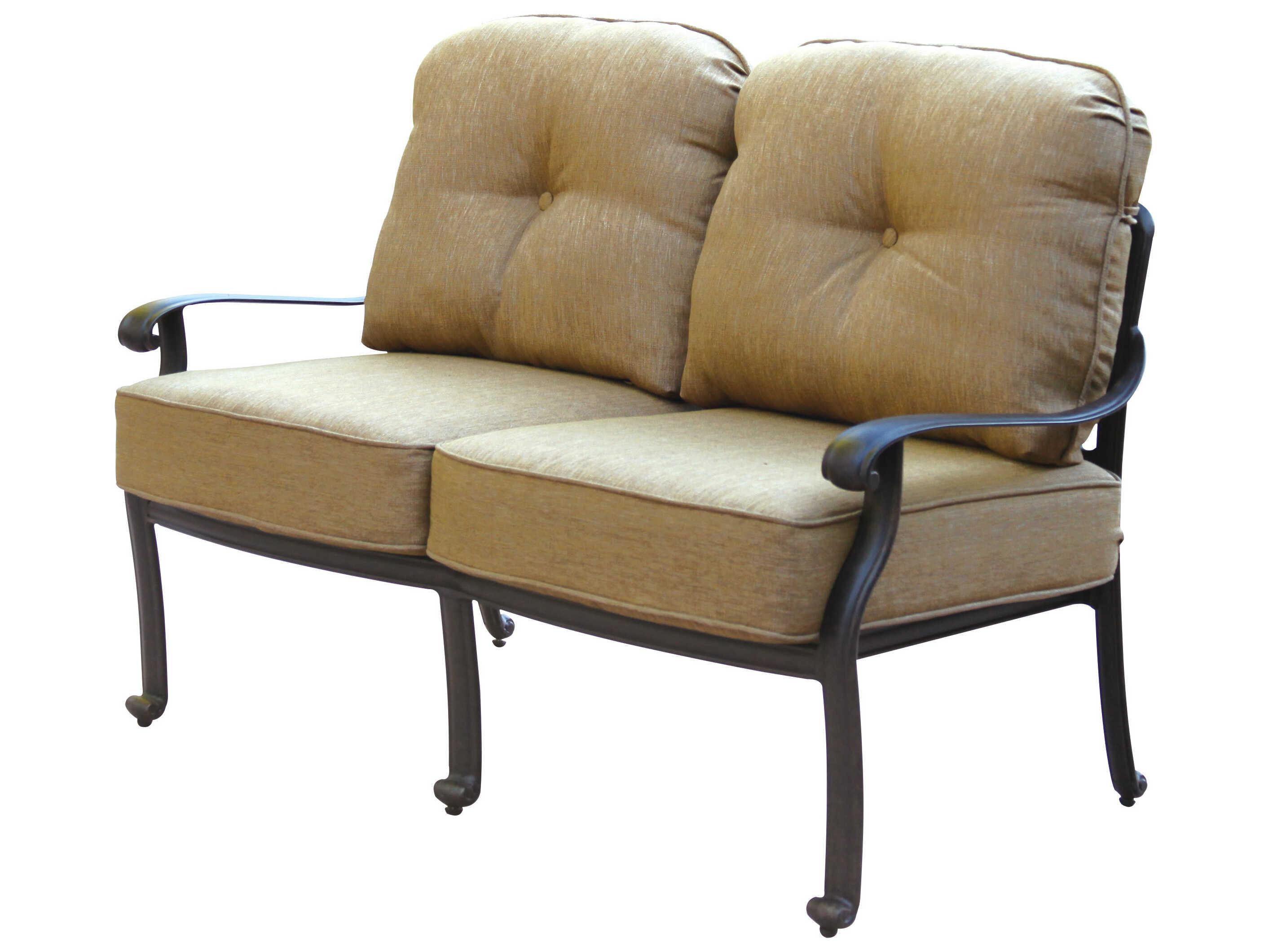 Darlee Outdoor Living Elisabeth Cast Aluminum Antique Bronze 6 Piece Lounge Set