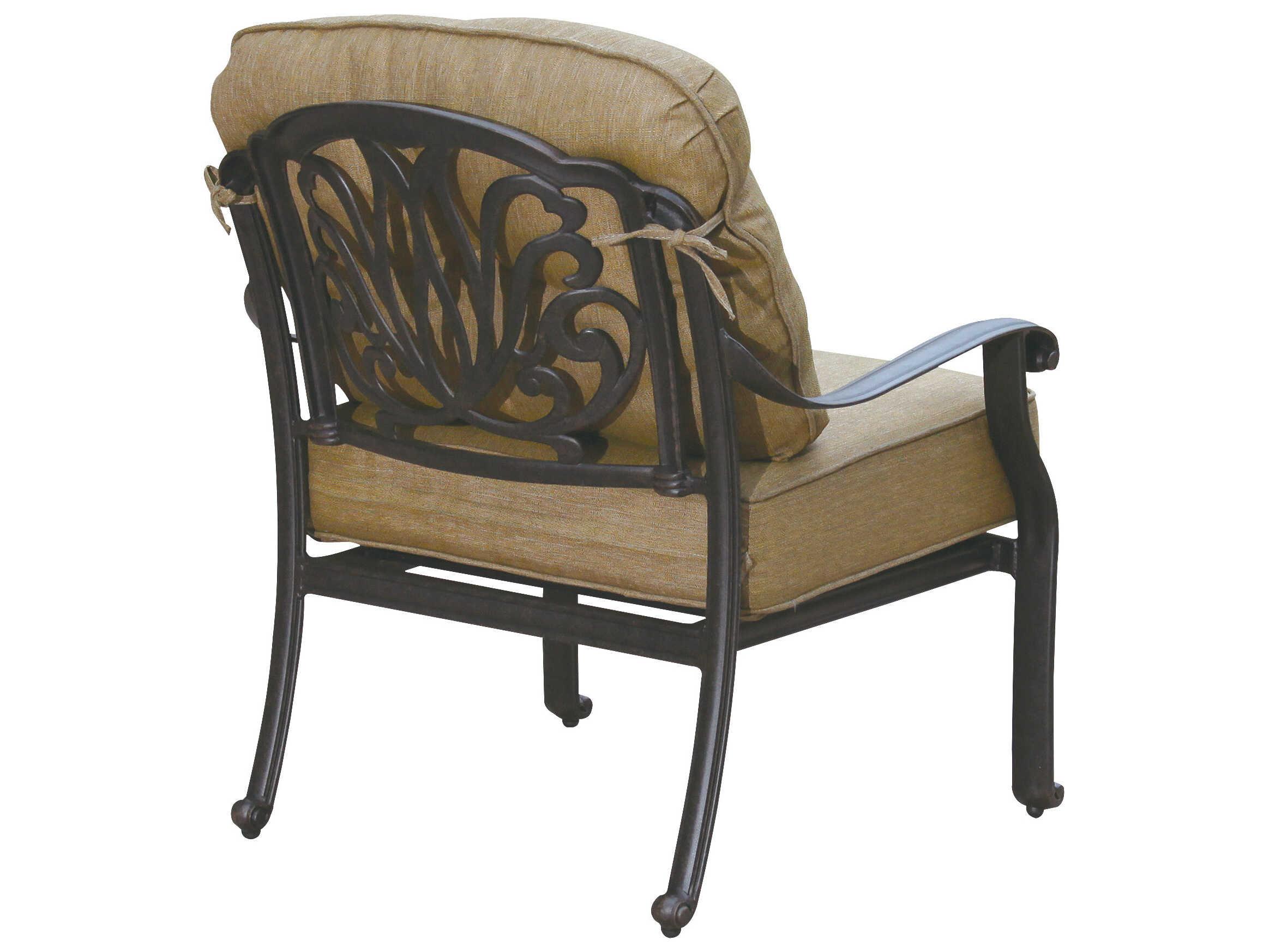 Darlee Outdoor Living Elisabeth Cast Aluminum Antique Bronze 6 Piece Fire Pit Lounge Set Outdoor Living Elisabeth Cast Aluminum Patio Lounge Set