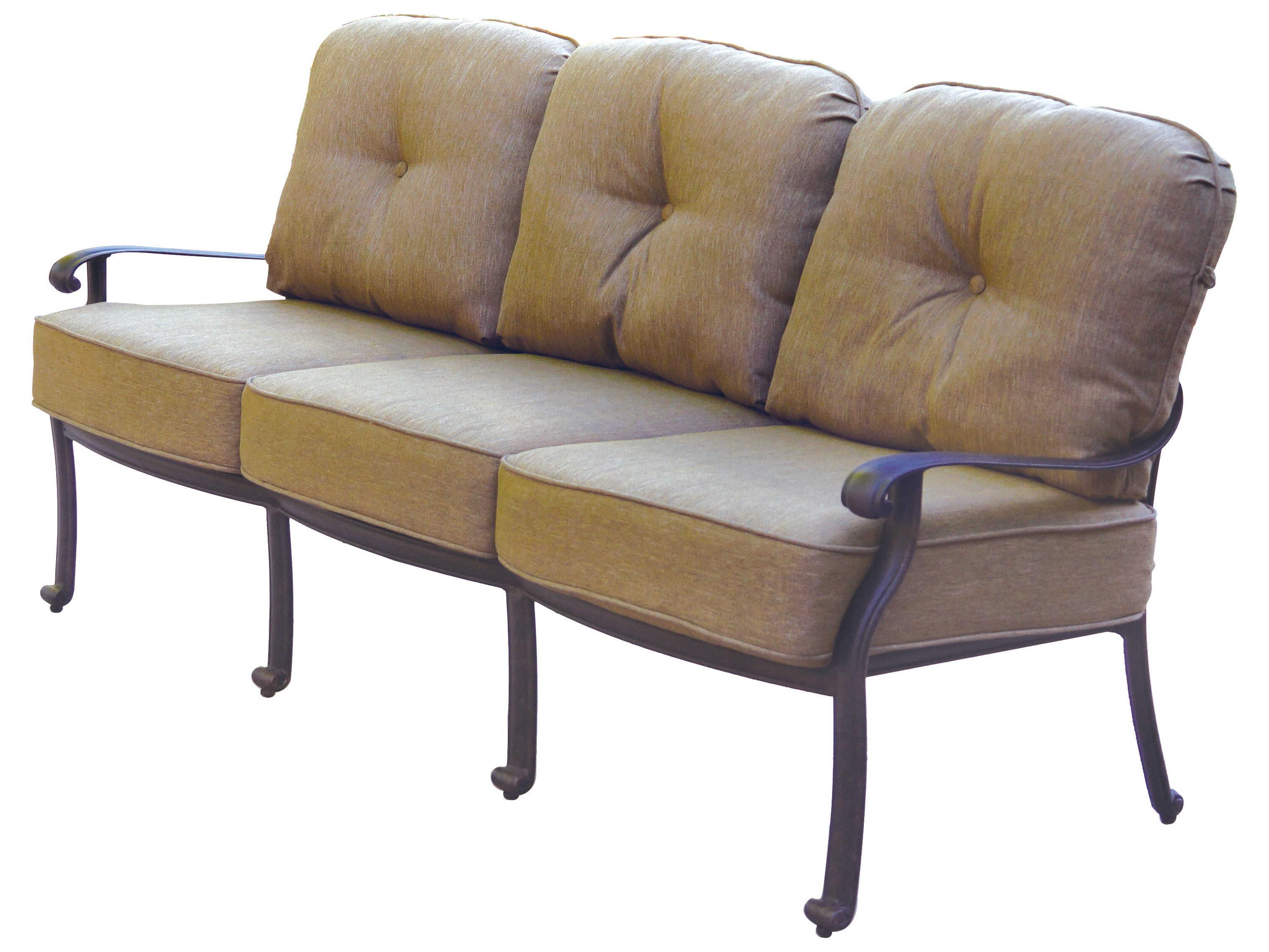 Darlee Outdoor Living Elisabeth Cast Aluminum Antique Bronze 6 Piece Lounge Set