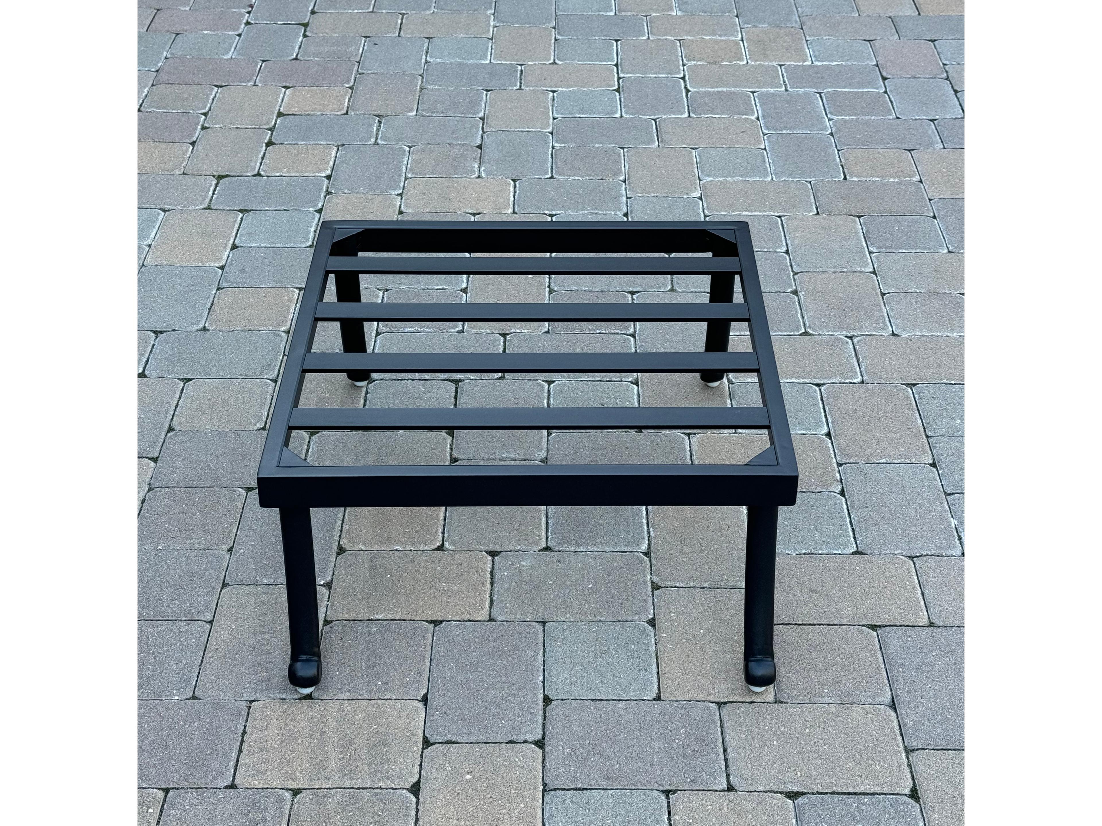 Darlee Outdoor LivingSanta Anita Cast Aluminum Ottoman (Set of 2) with Sunbrella Cushions