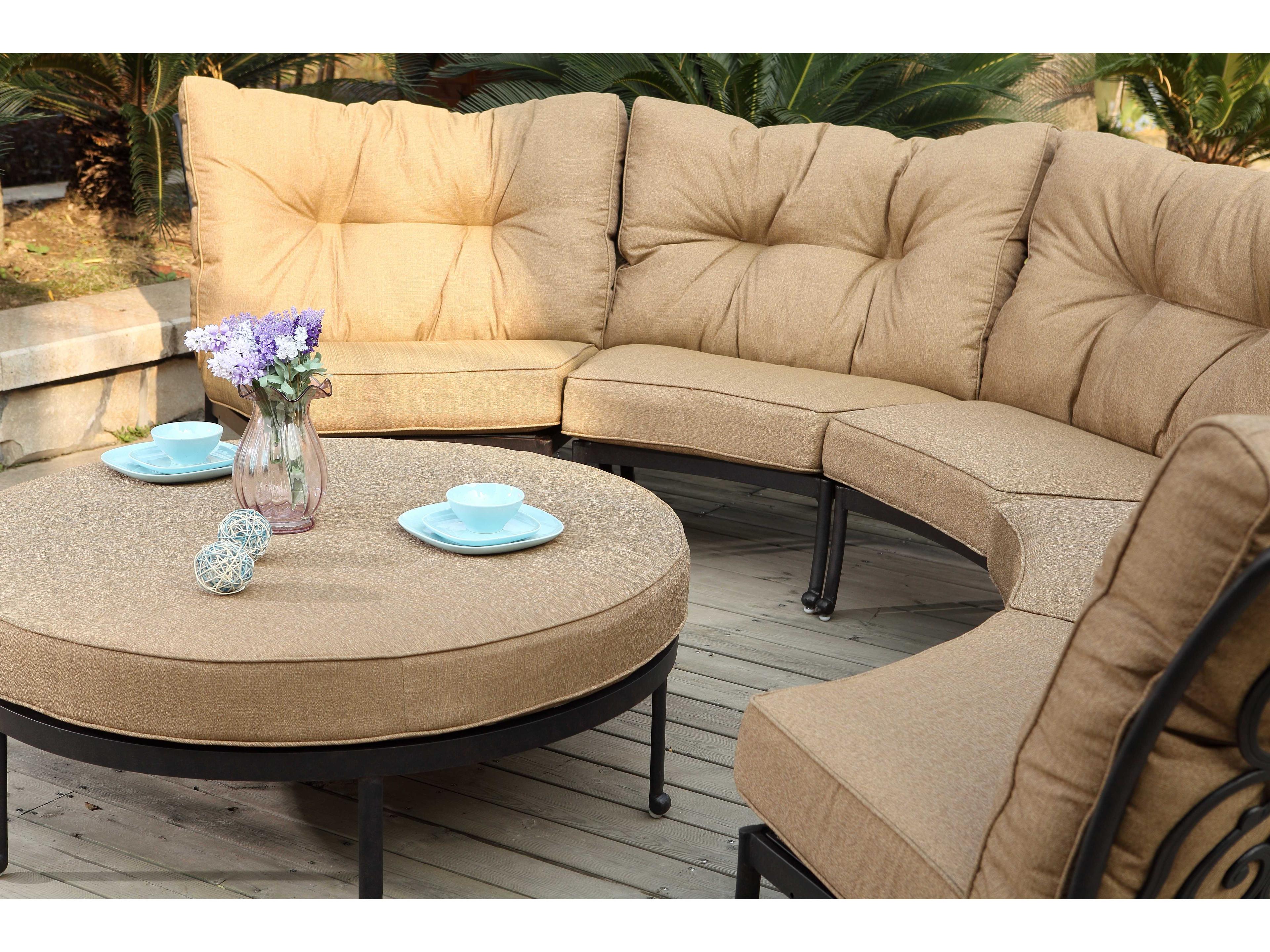 Darlee Outdoor Living Santa Anita Antique Bronze Cast Aluminum Lounge Set