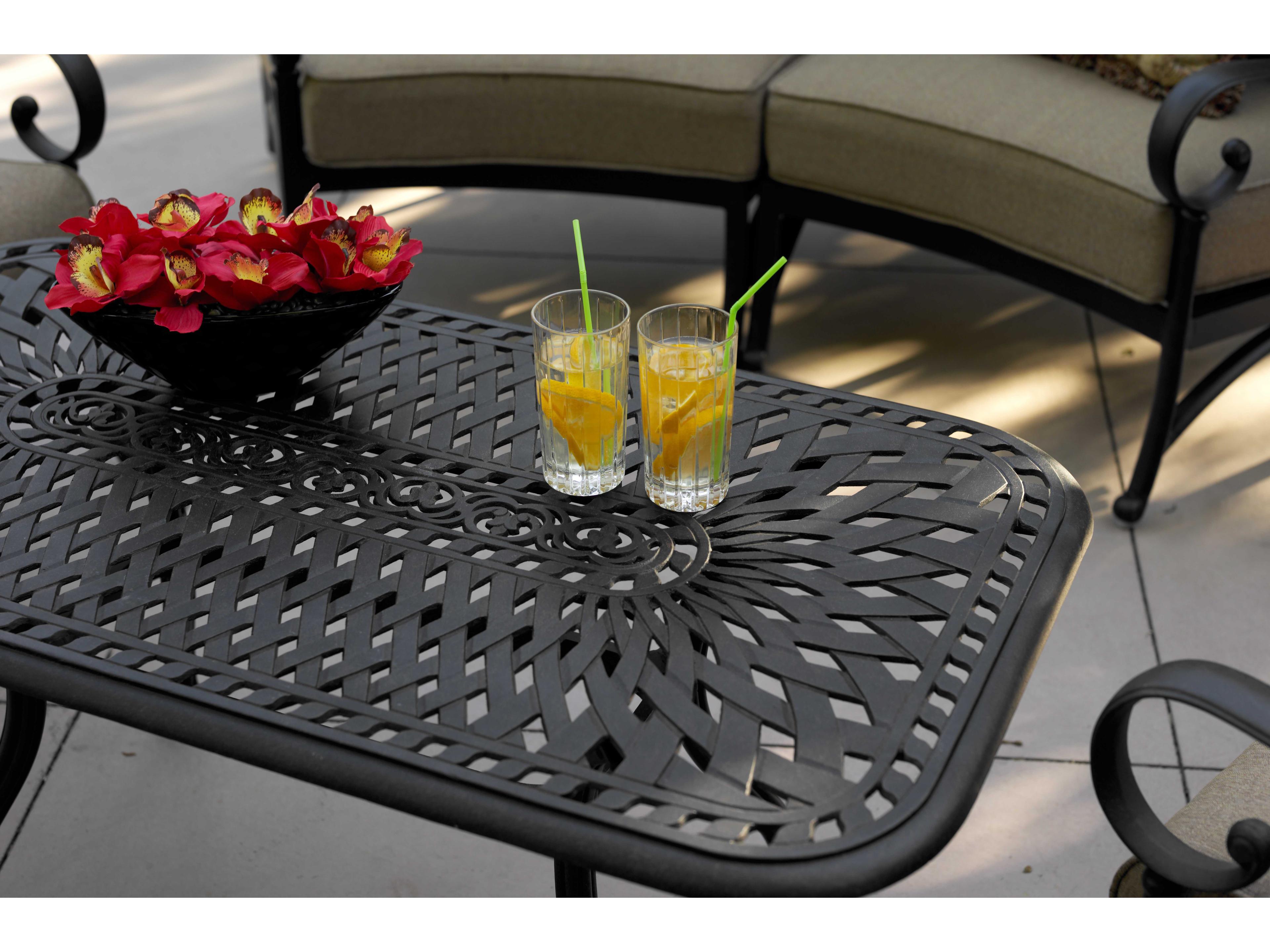 Darlee Outdoor Living Santa Anita Antique Bronze Cast Aluminum Lounge Set