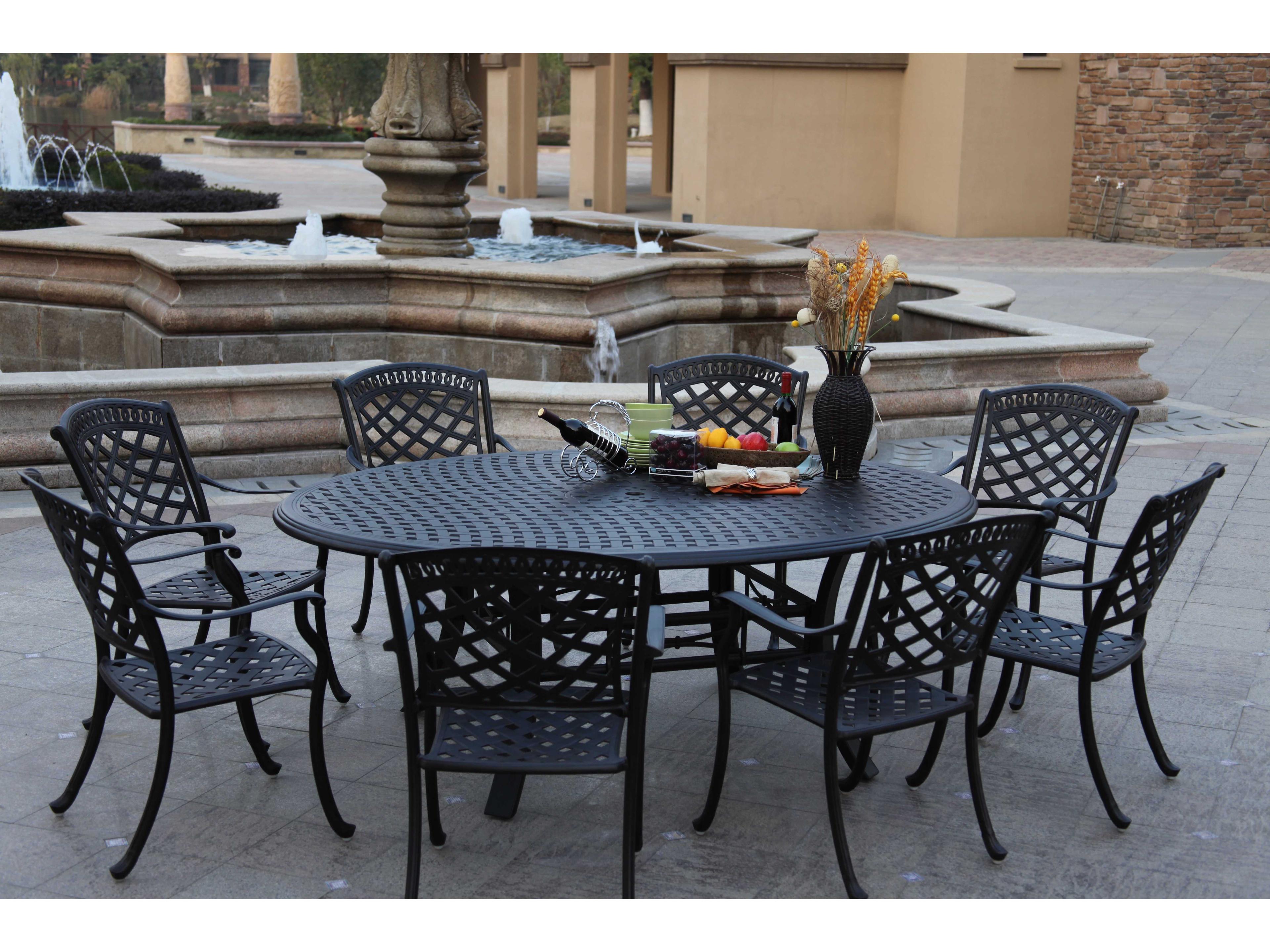 Darlee Outdoor Living Sedona Antique Bronze Cast Aluminum Dining Set