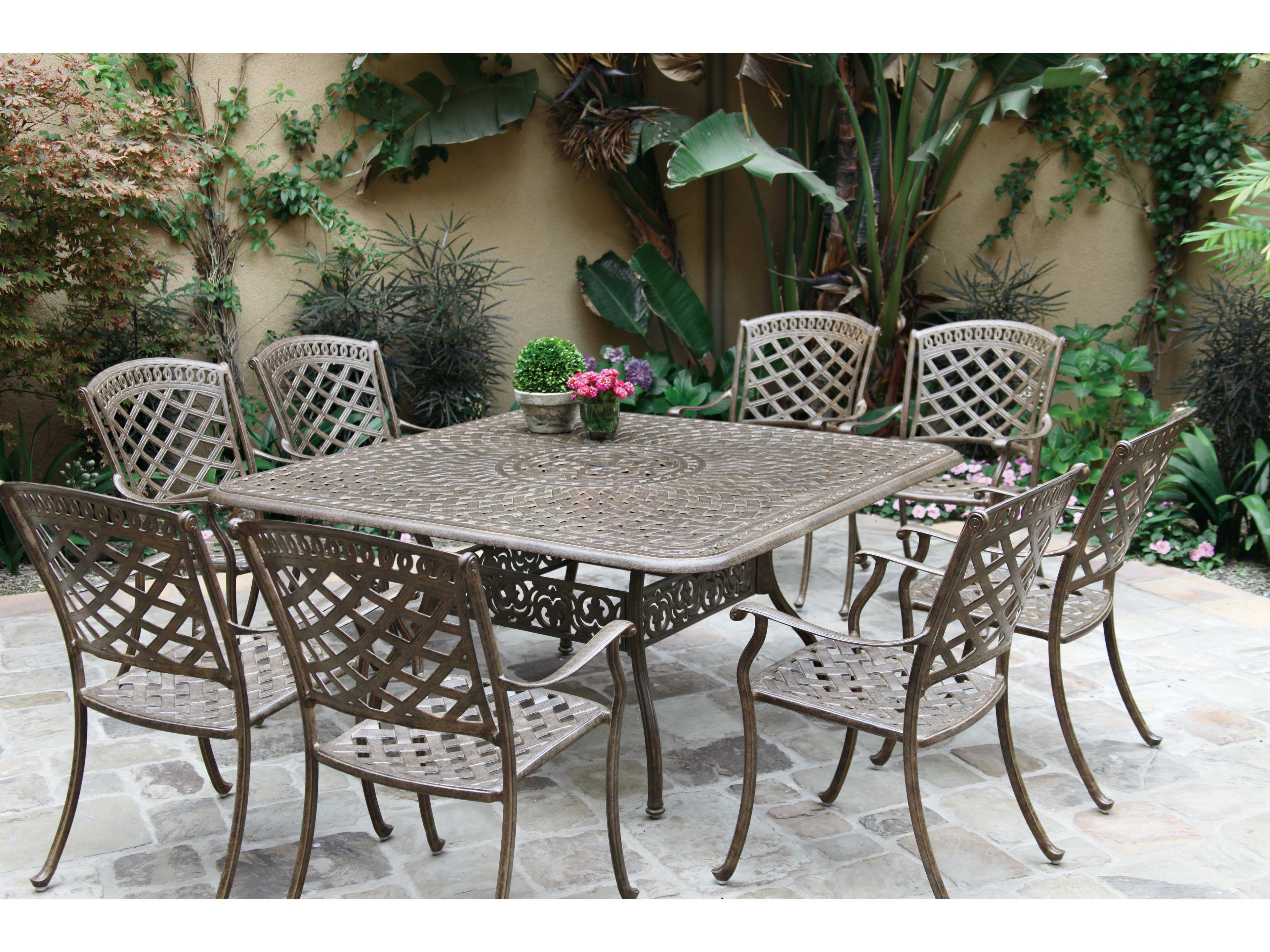 Darlee Outdoor Living Sedona Antique Bronze Cast Aluminum Dining Set