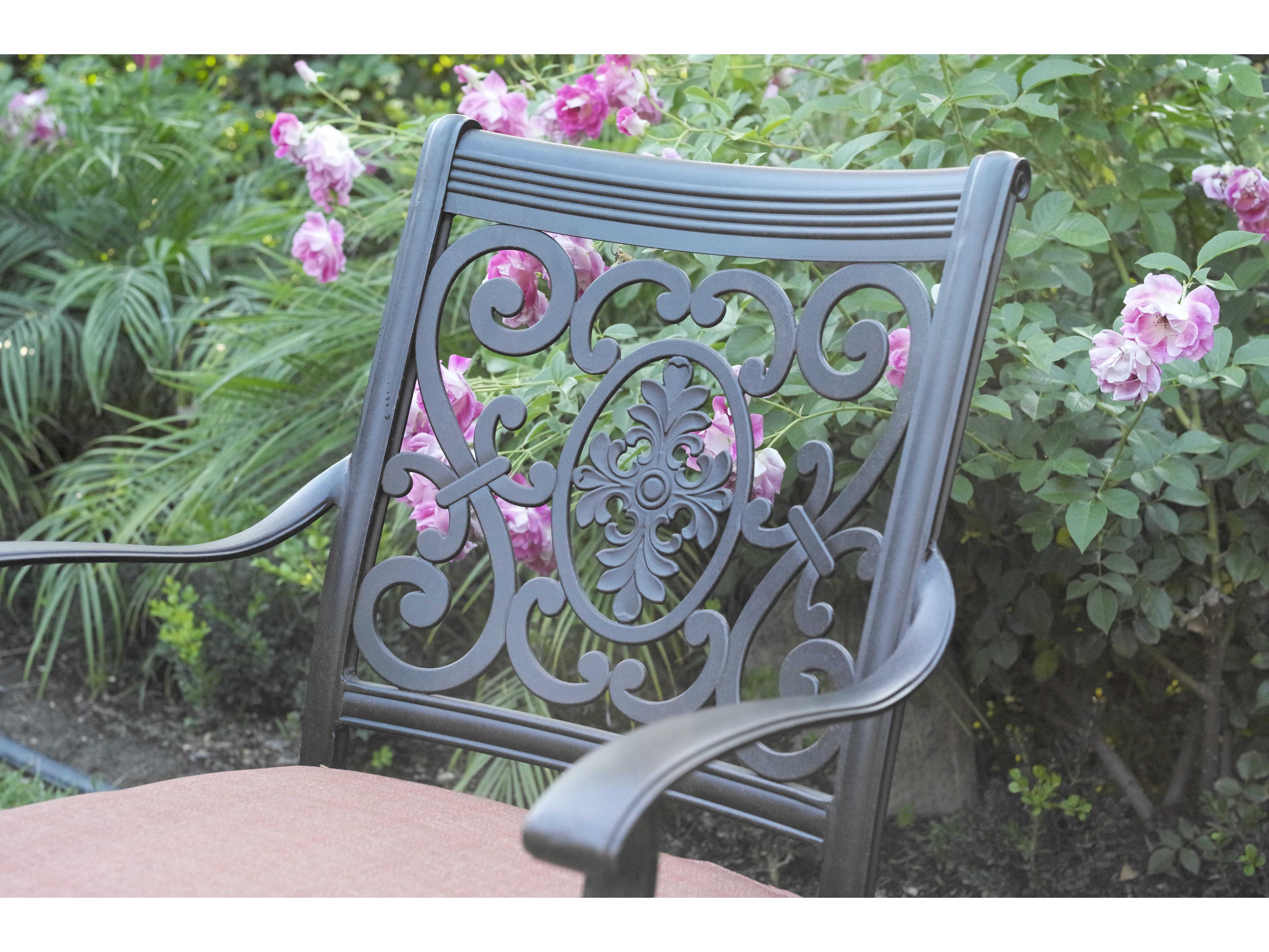 Darlee Outdoor Living St. Cruz Antique Bronze Cast Aluminum Dining Set