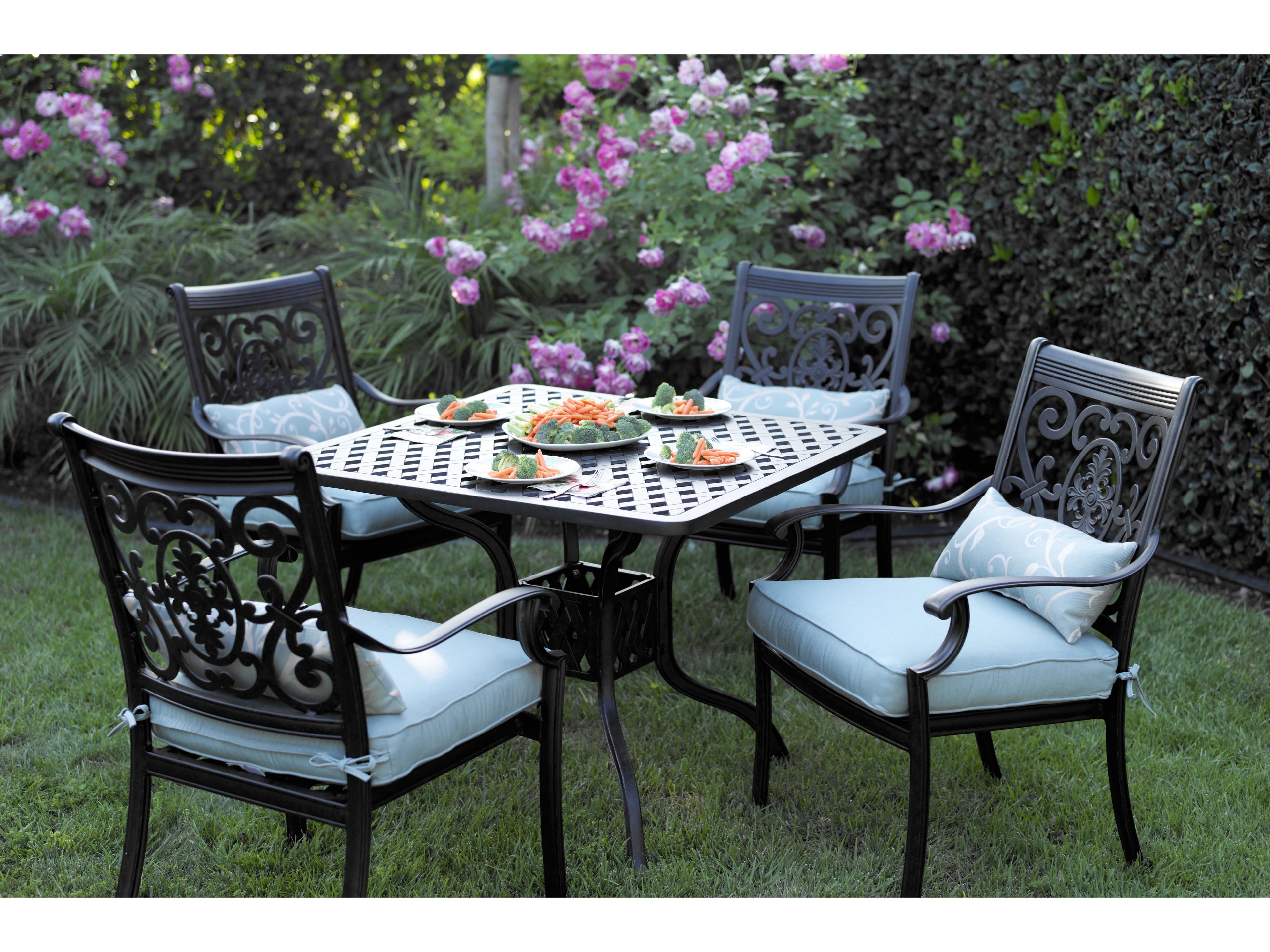 Darlee Outdoor Living St. Cruz Antique Bronze Cast Aluminum Dining Set