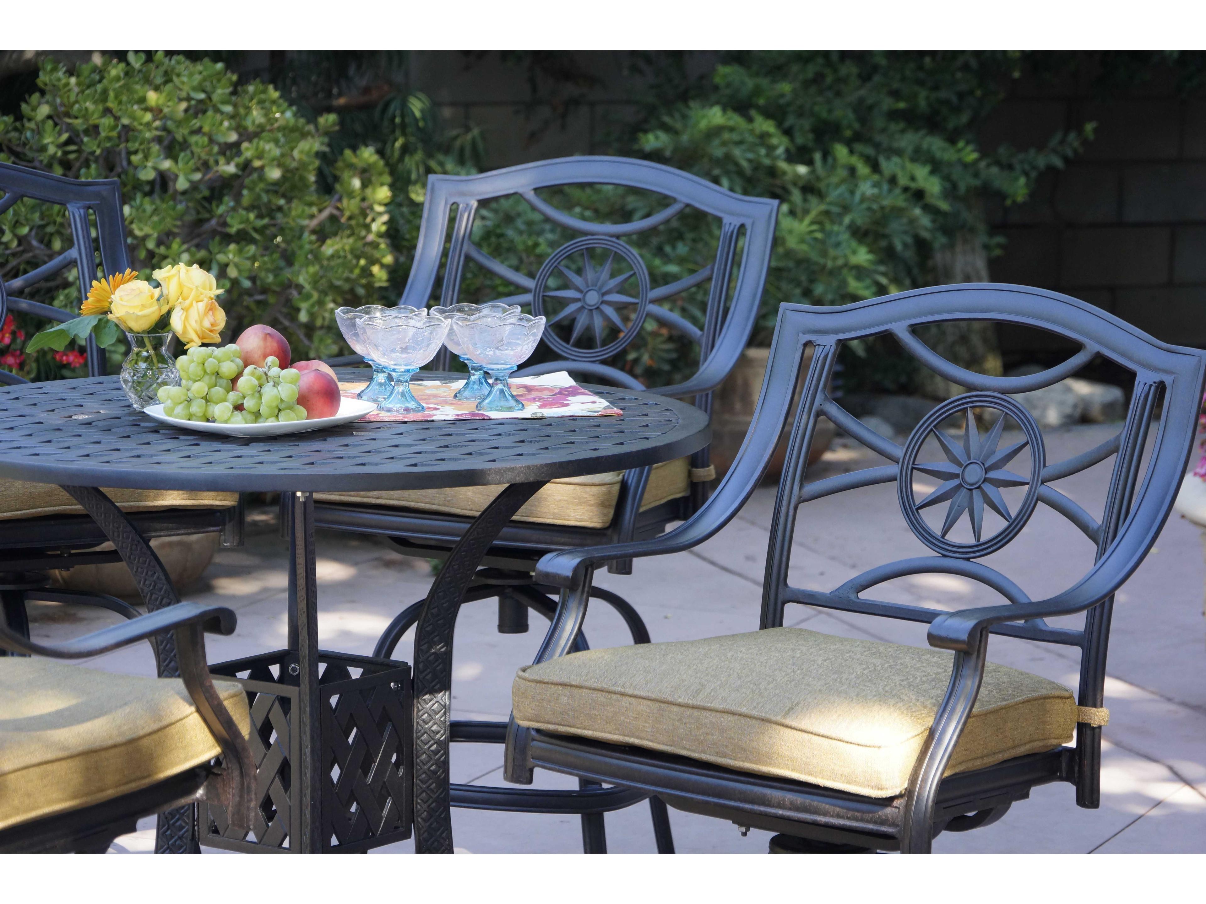 Darlee Outdoor Living Ten Star Antique Bronze Cast Aluminum Bar Set