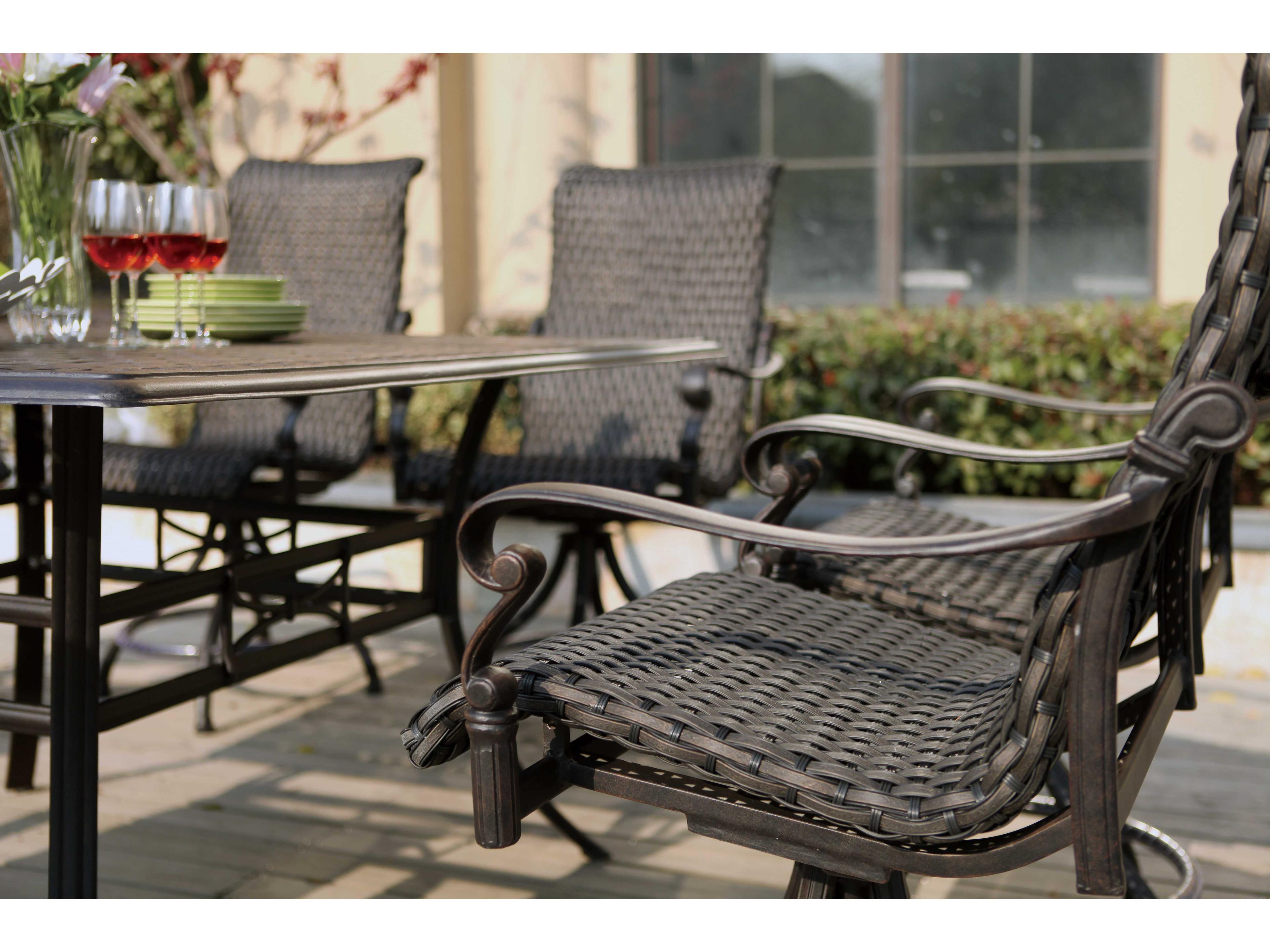 Darlee Outdoor Living Victoria Wicker Counter Set