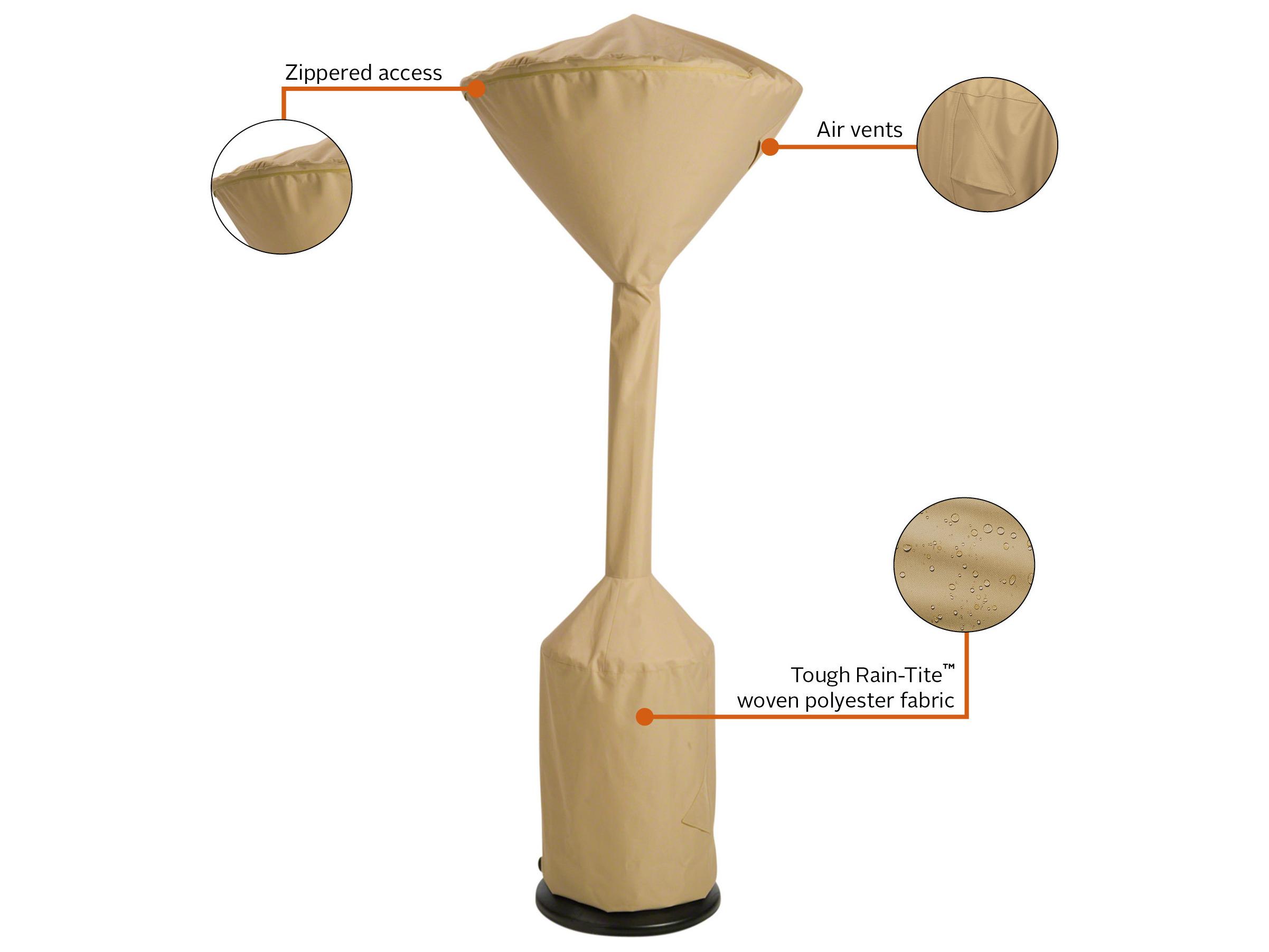 Duck Covers Terrazzo Sand 34 Inch Round Standup Heater Cover