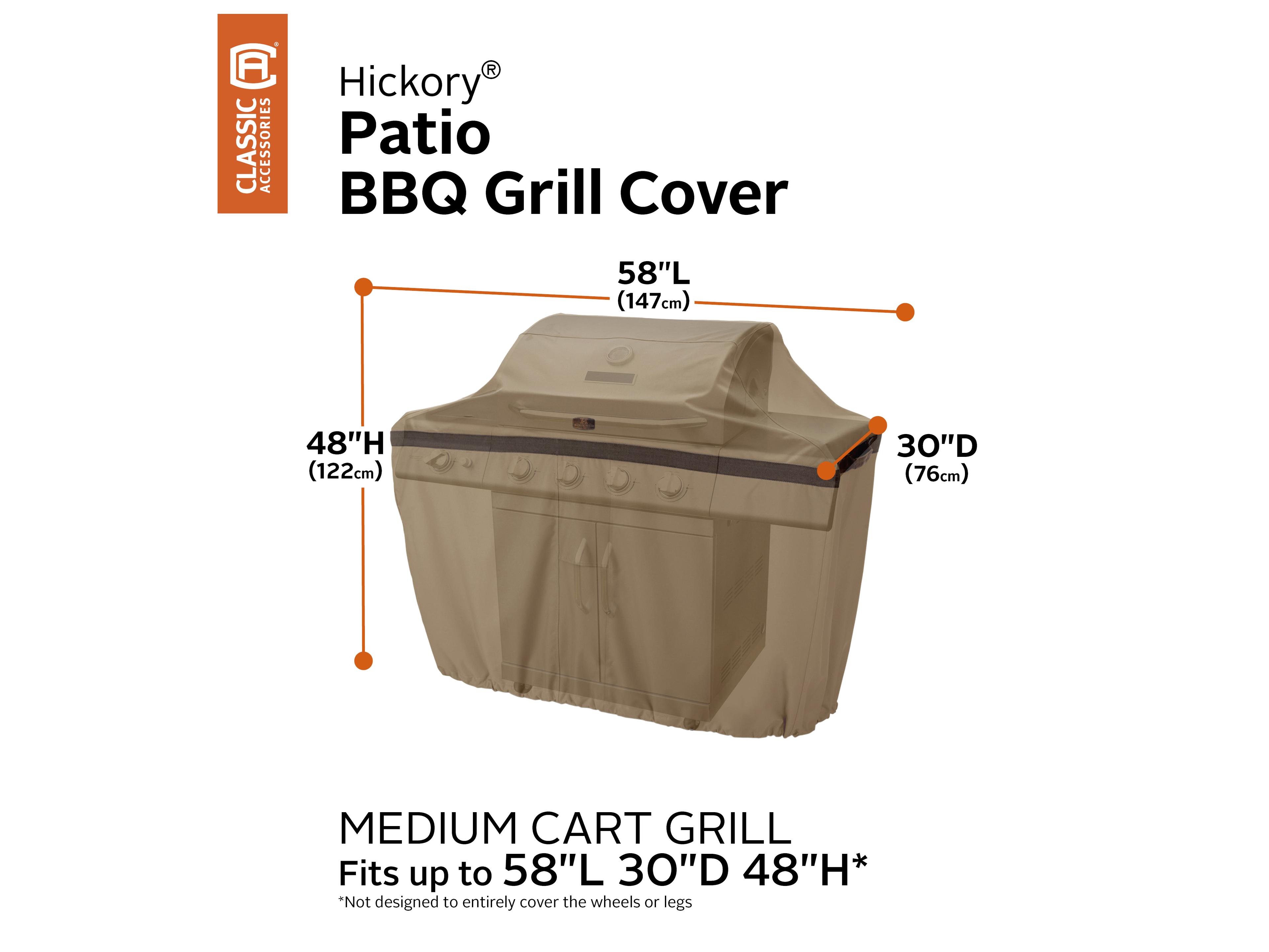 Duck Covers Hickory Tan 54 Inch BBQ Grill Cover