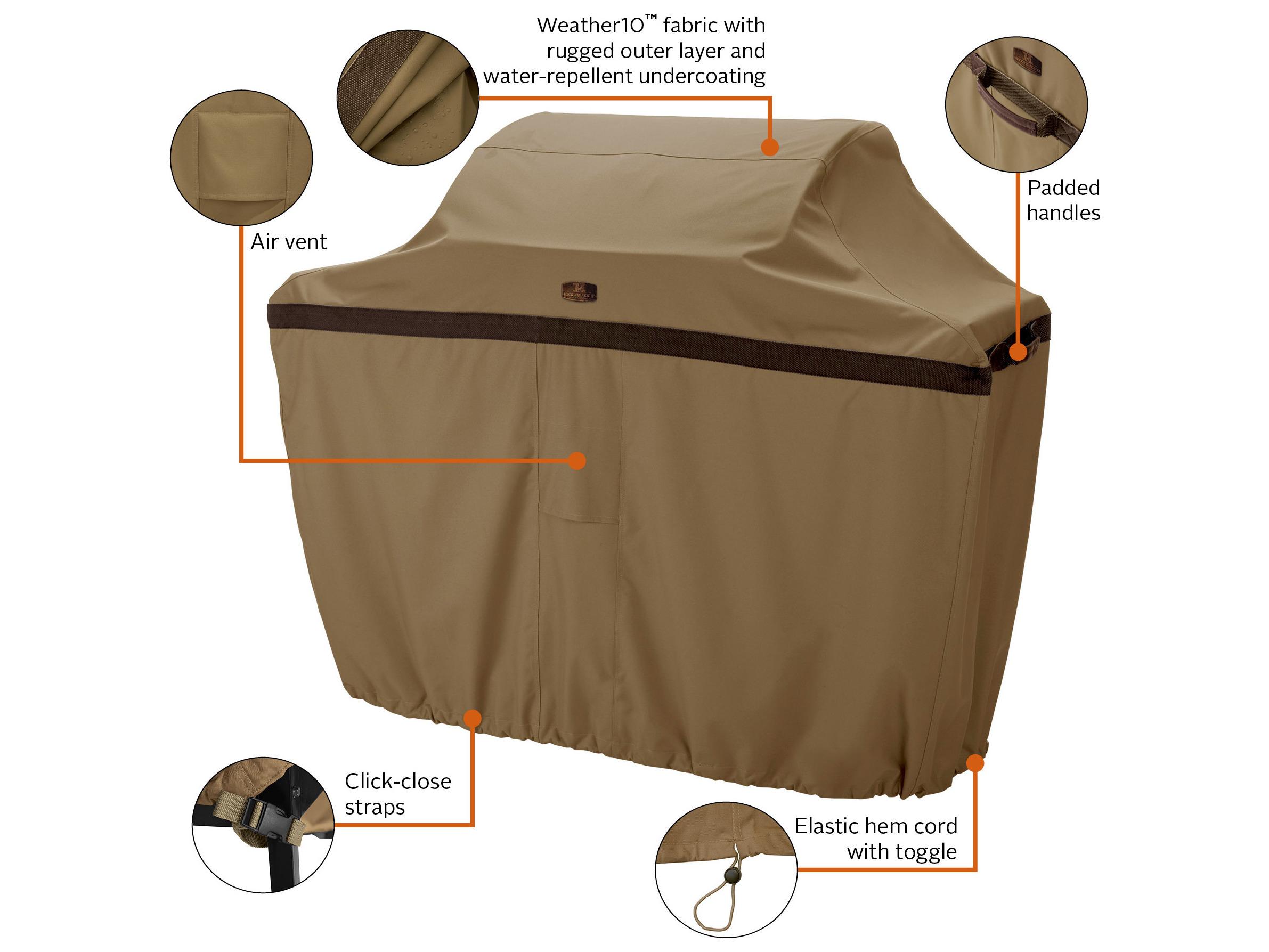 Duck Covers Hickory Tan 54 Inch BBQ Grill Cover