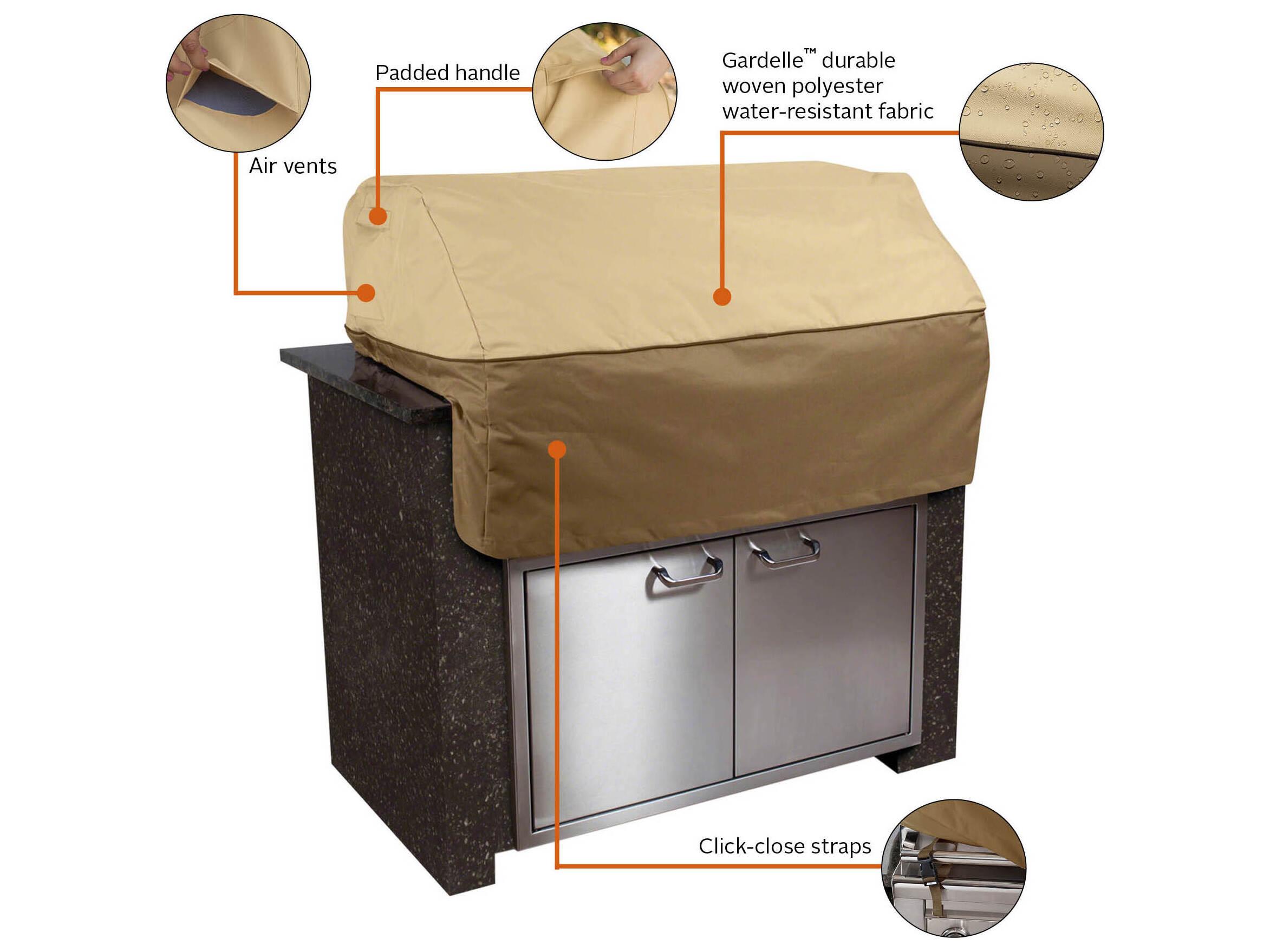 Duck Covers Veranda Pebble 45 Inch BBQ Grill Top Cover