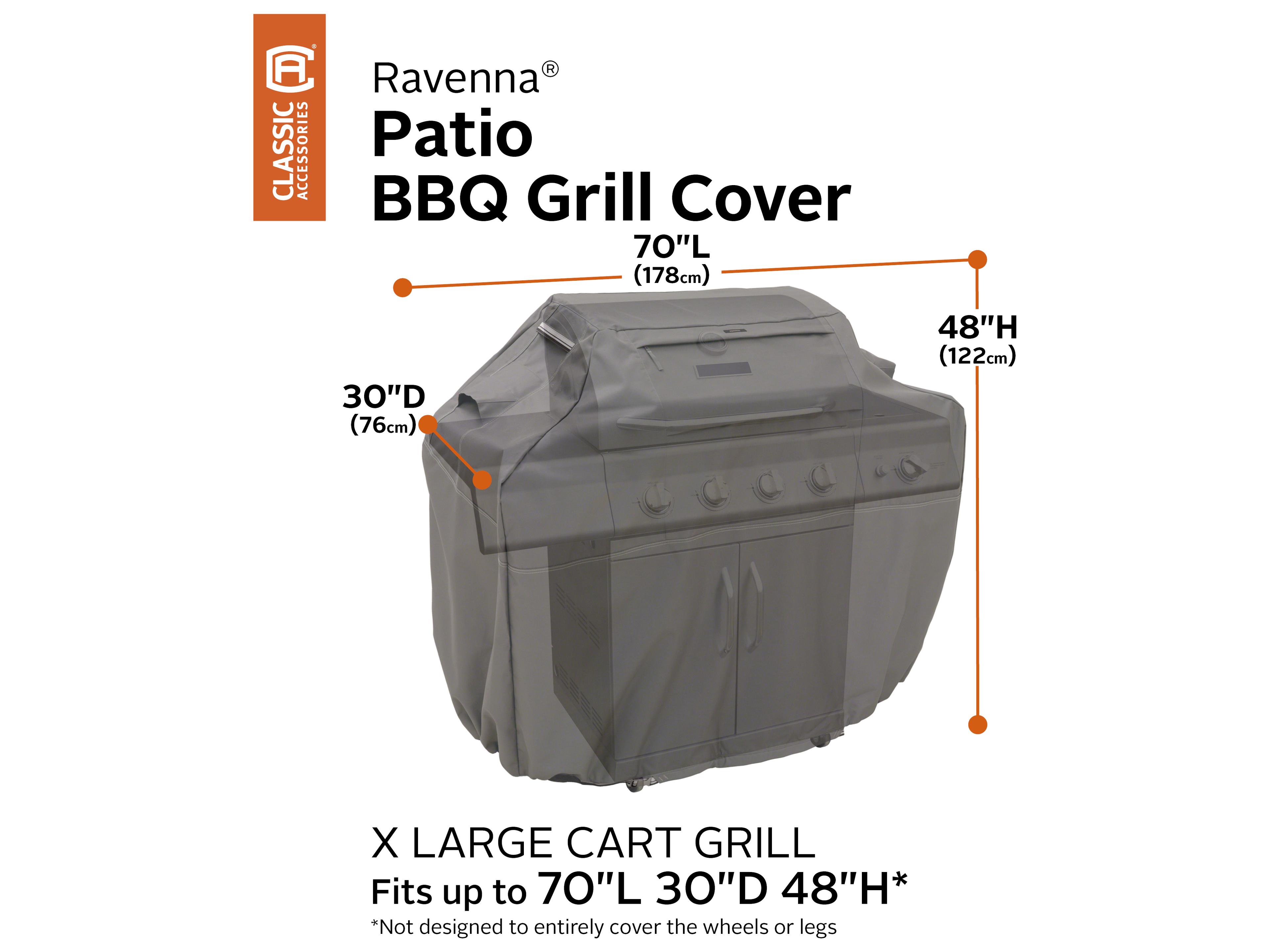 Duck Covers Ravenna Dark Taupe 70'' BBQ Grill Cover