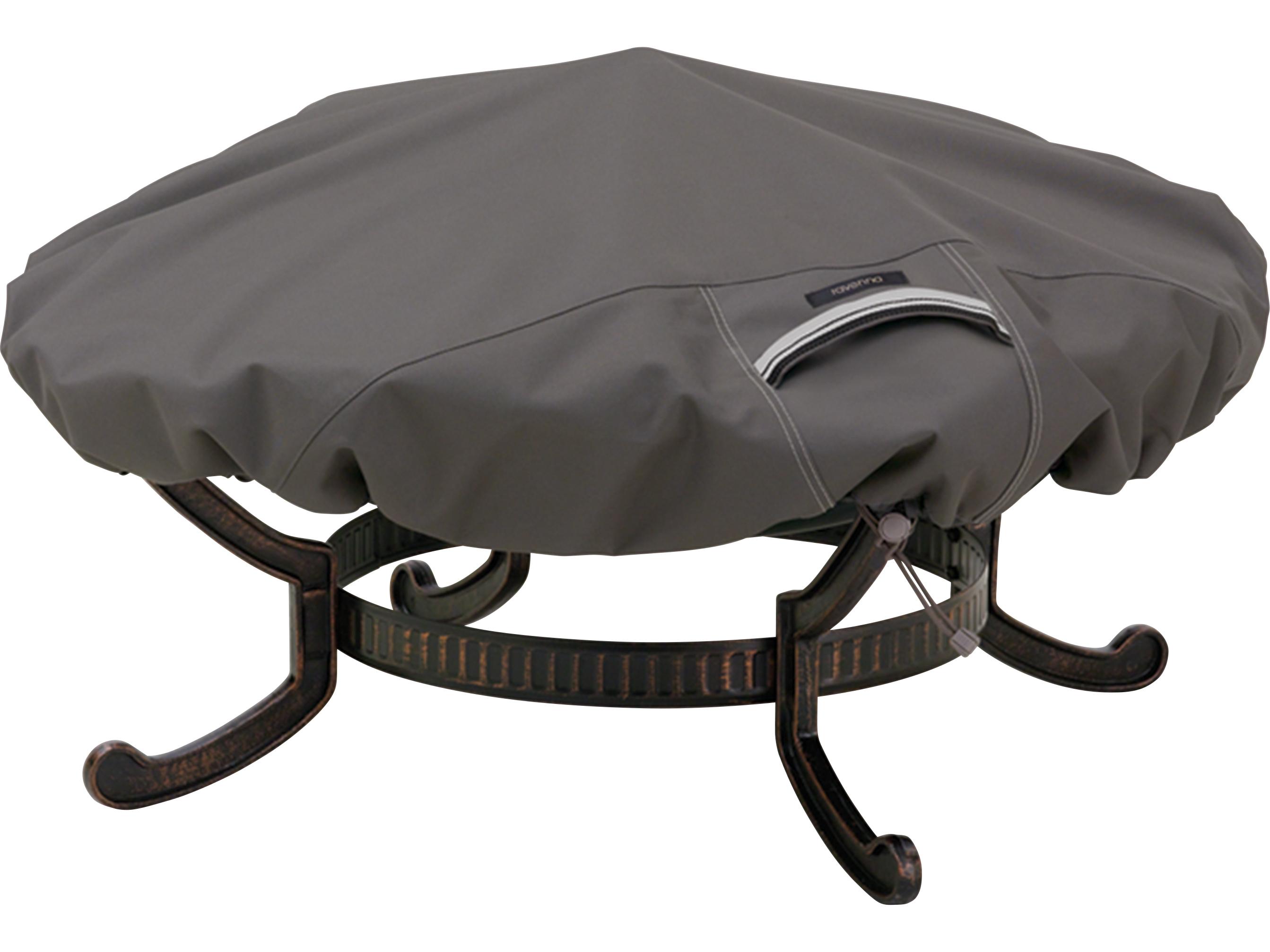 Duck Covers Ravenna Dark Taupe 44 Inch Round Fire Pit Cover
