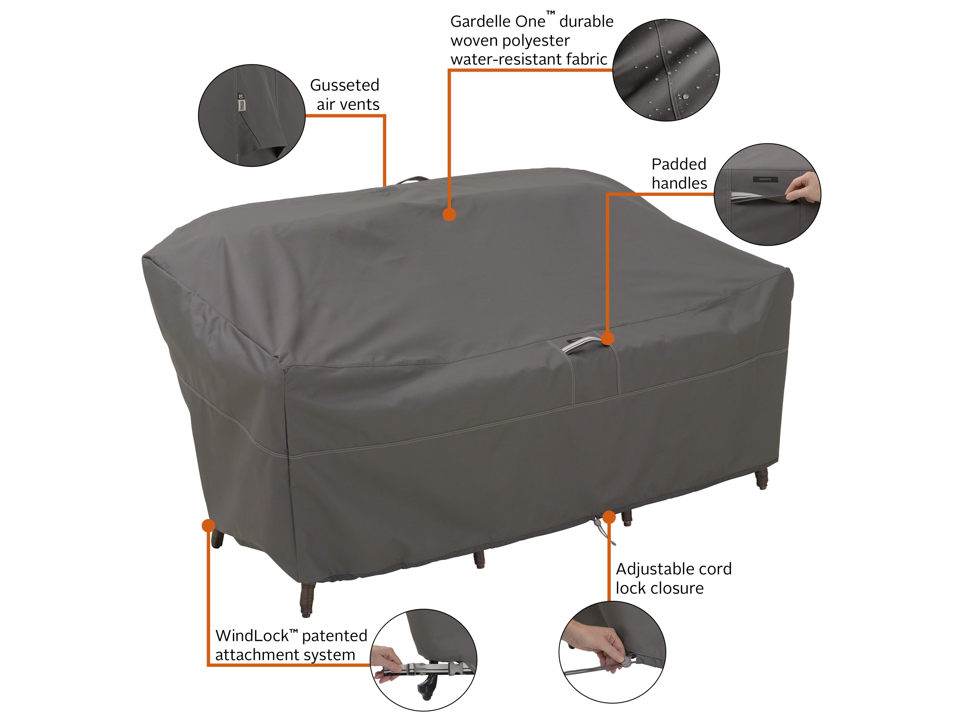 Duck Covers Ravenna Dark Taupe 88 Inch Sofas/ Loveseat Cover