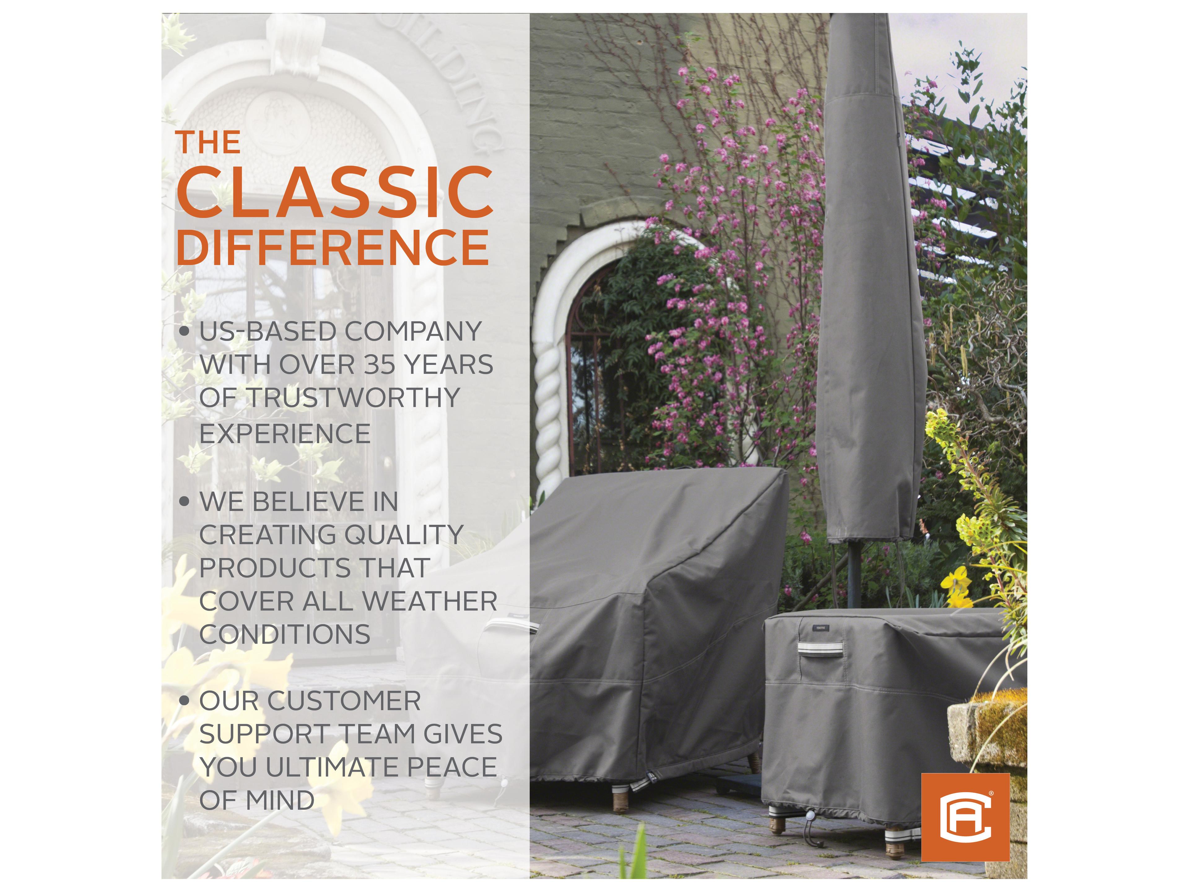 Duck Covers Ravenna Dark Taupe 11 Foot Market Umbrella Cover