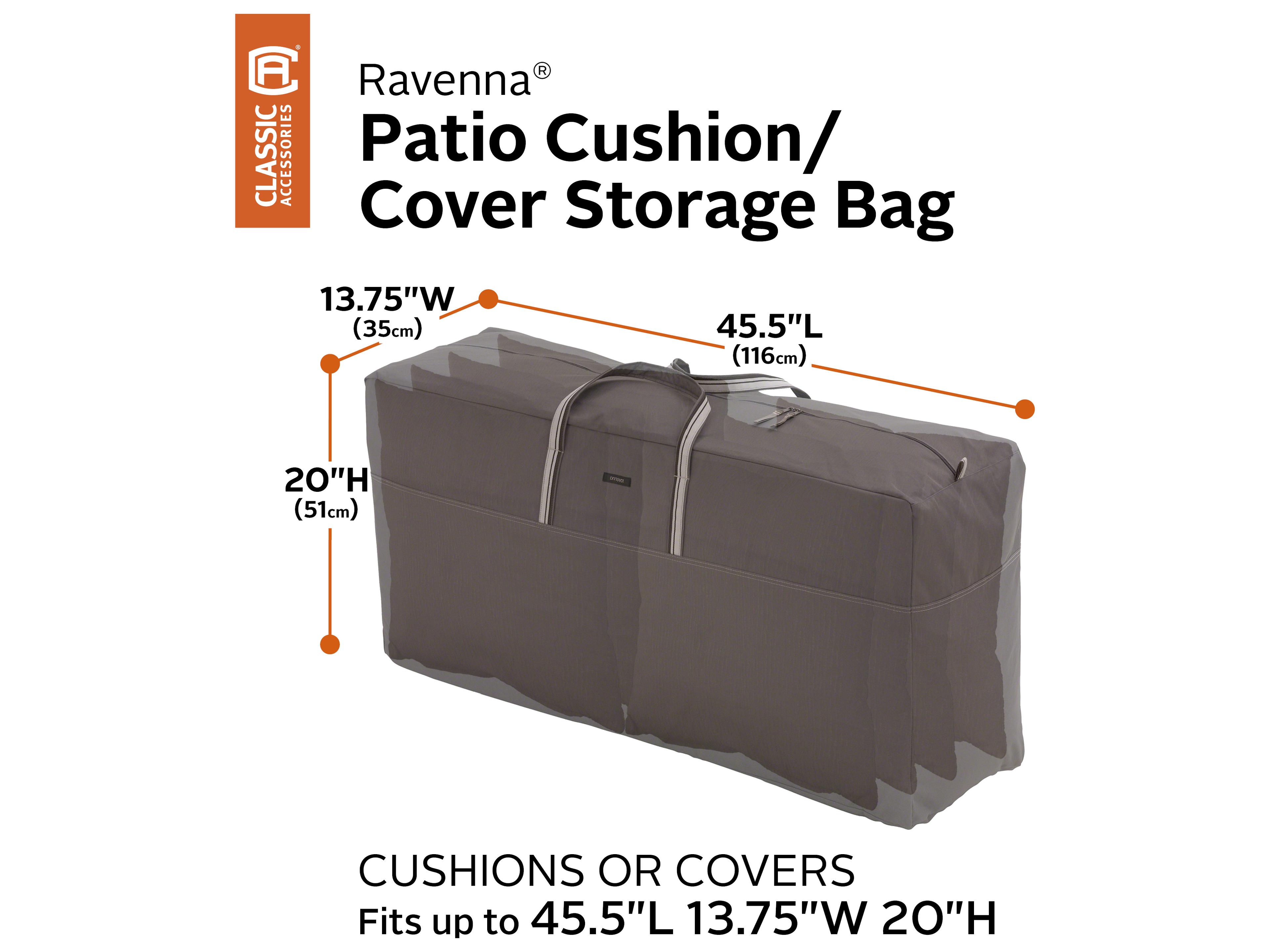 Duck Covers Ravenna Dark Taupe 45.5 Inch Cushion & Cover Bag