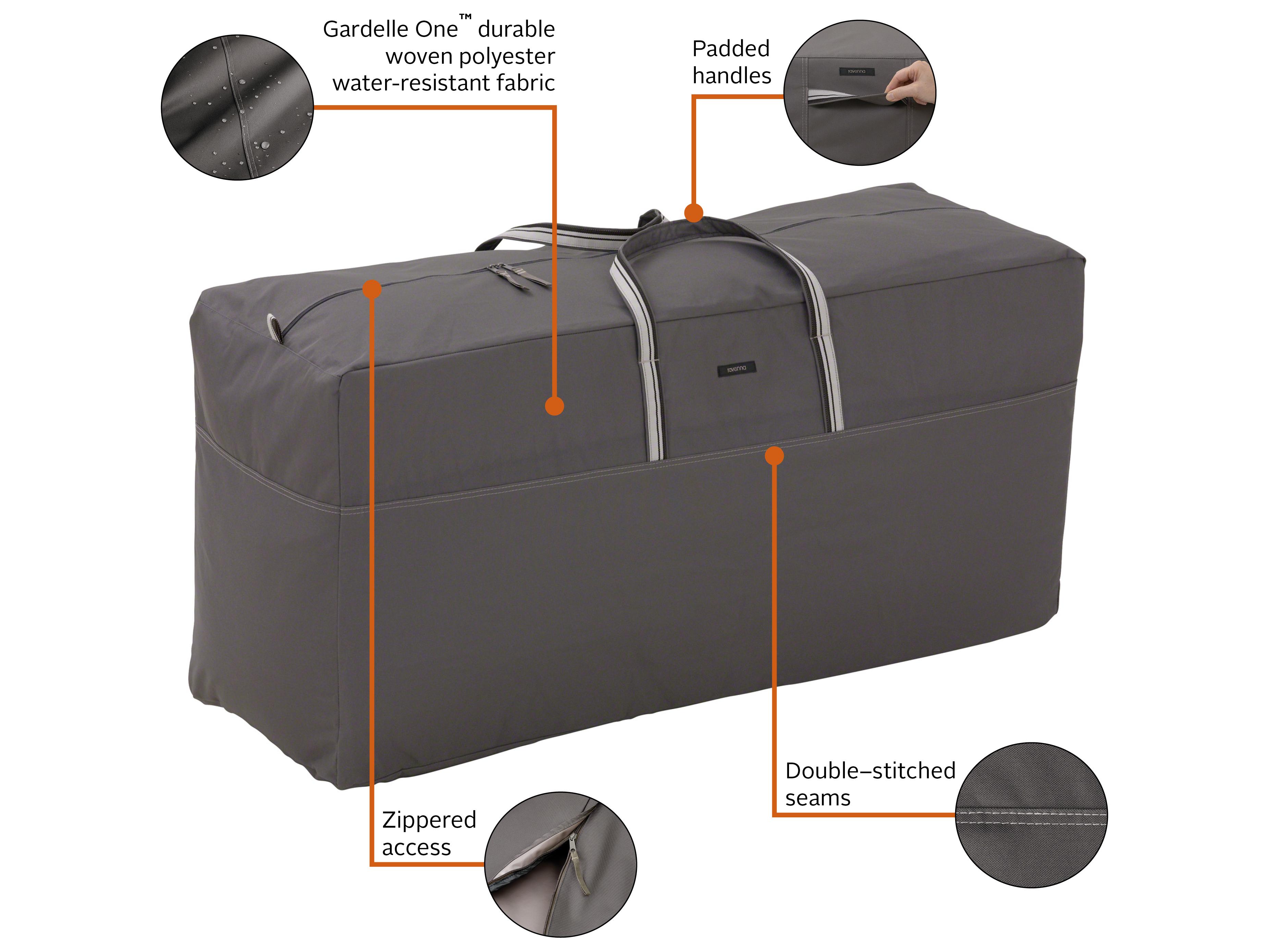 Duck Covers Ravenna Dark Taupe 45.5 Inch Cushion & Cover Bag