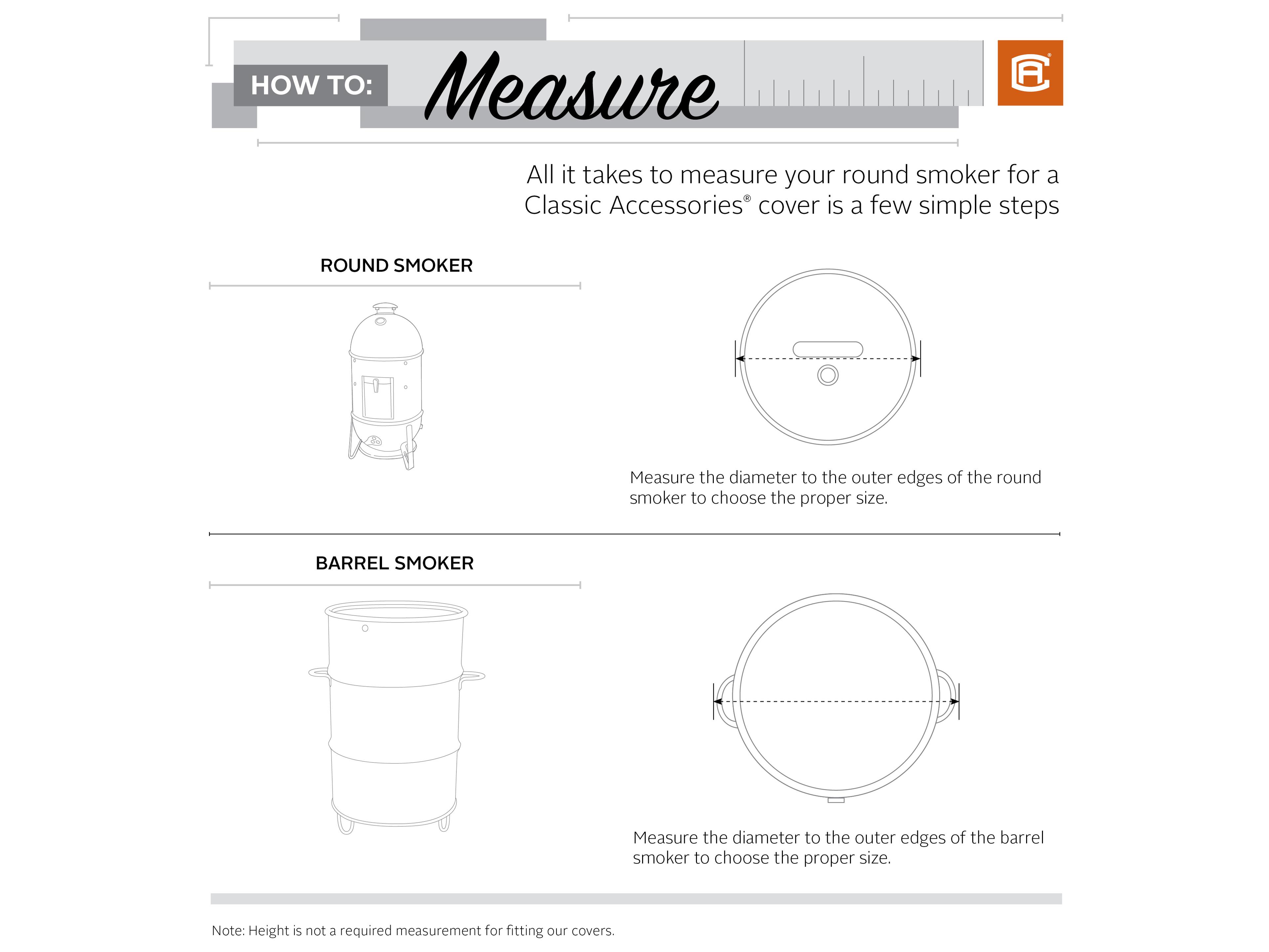 Duck Covers Classic Black 19 Inch Round Smoker Cover