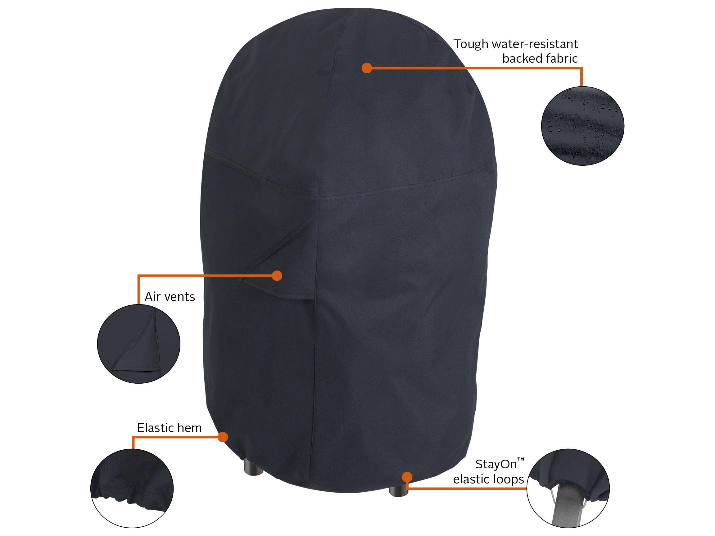 Duck Covers Classic Black 19 Inch Round Smoker Cover