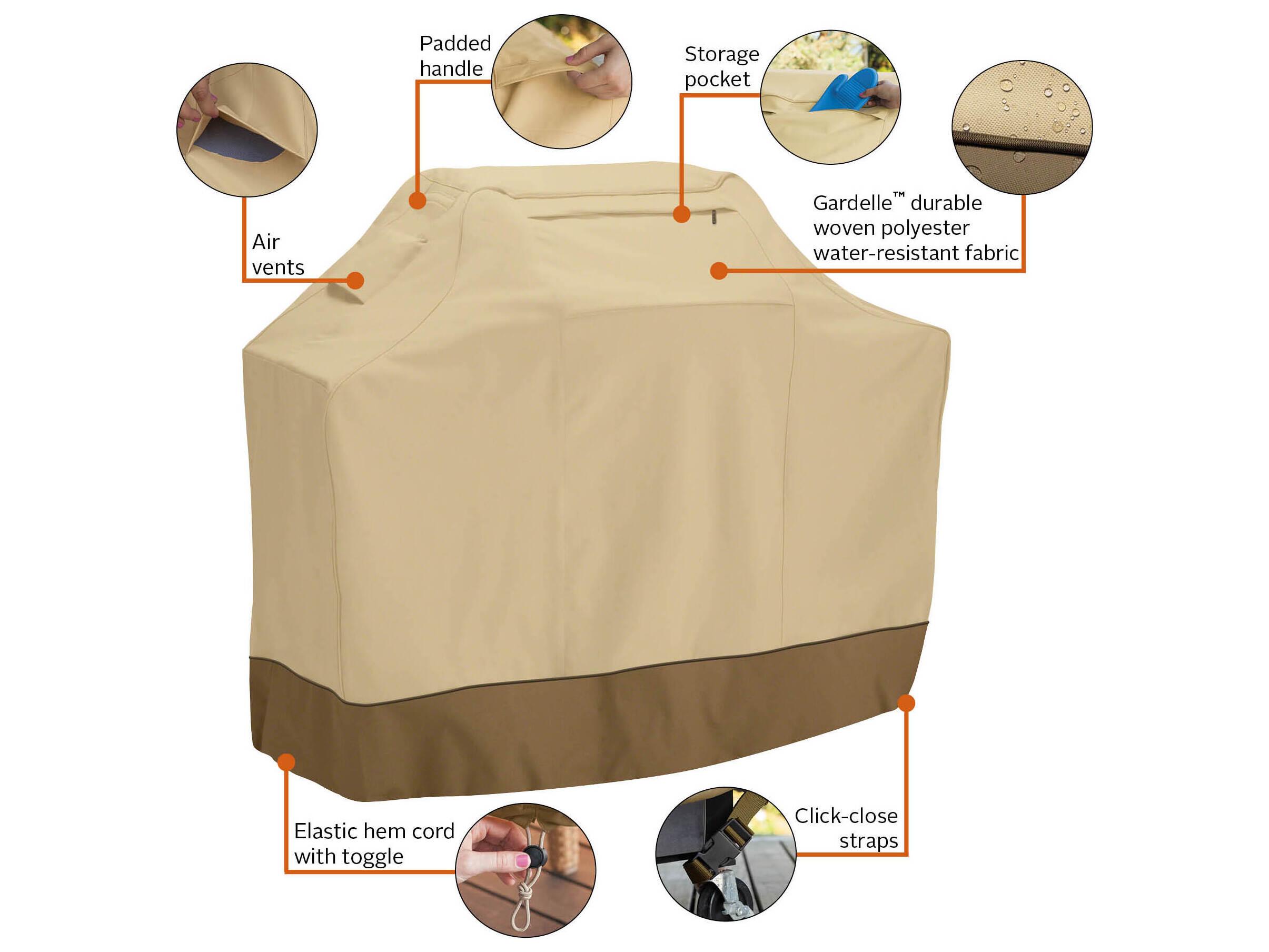 Duck Covers Veranda Pebble 38 Inch BBQ Grill Cover