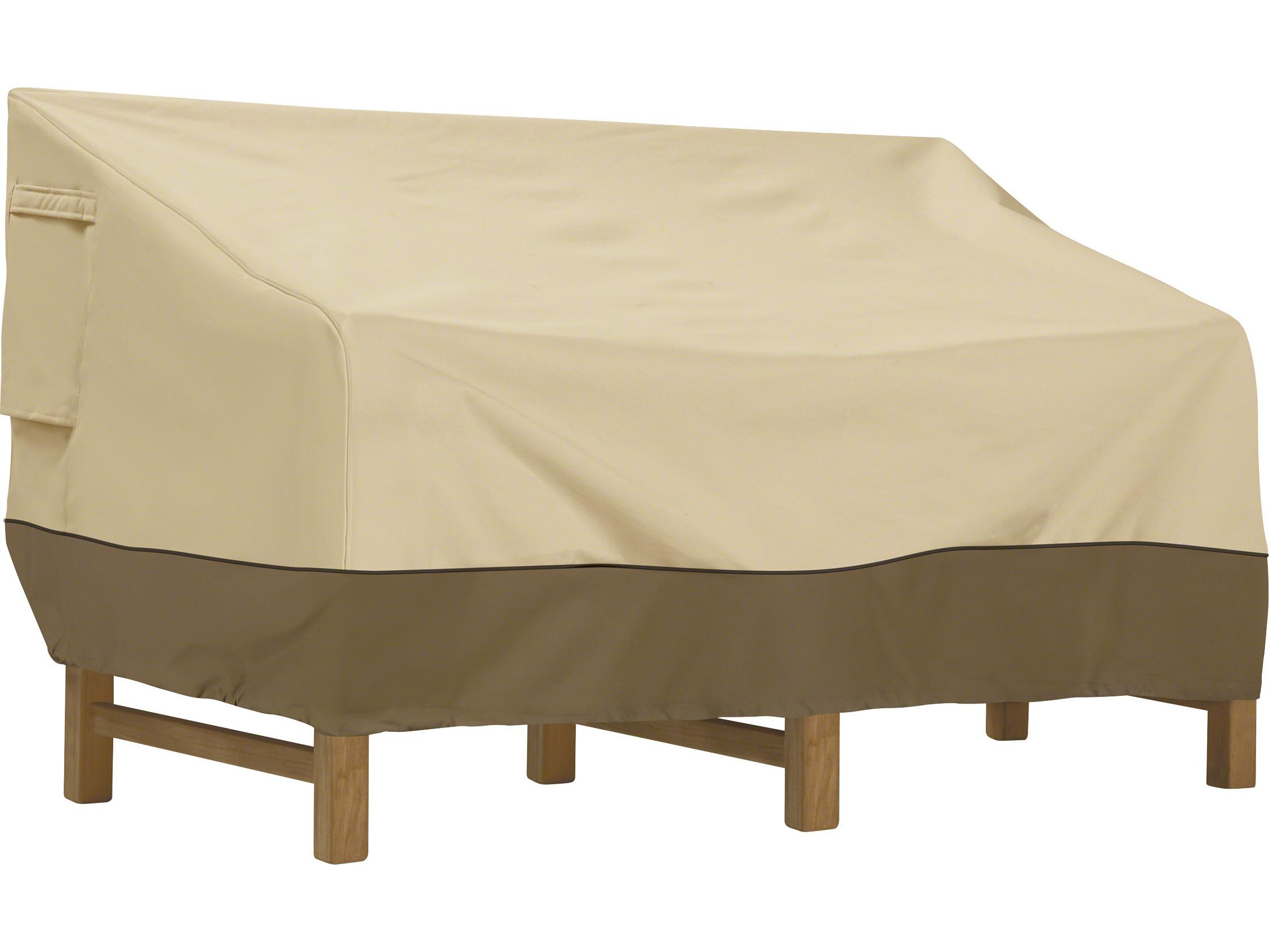 Duck Covers Veranda Pebble 78 Inch Medium Deep Loveseat/Sofa Cover