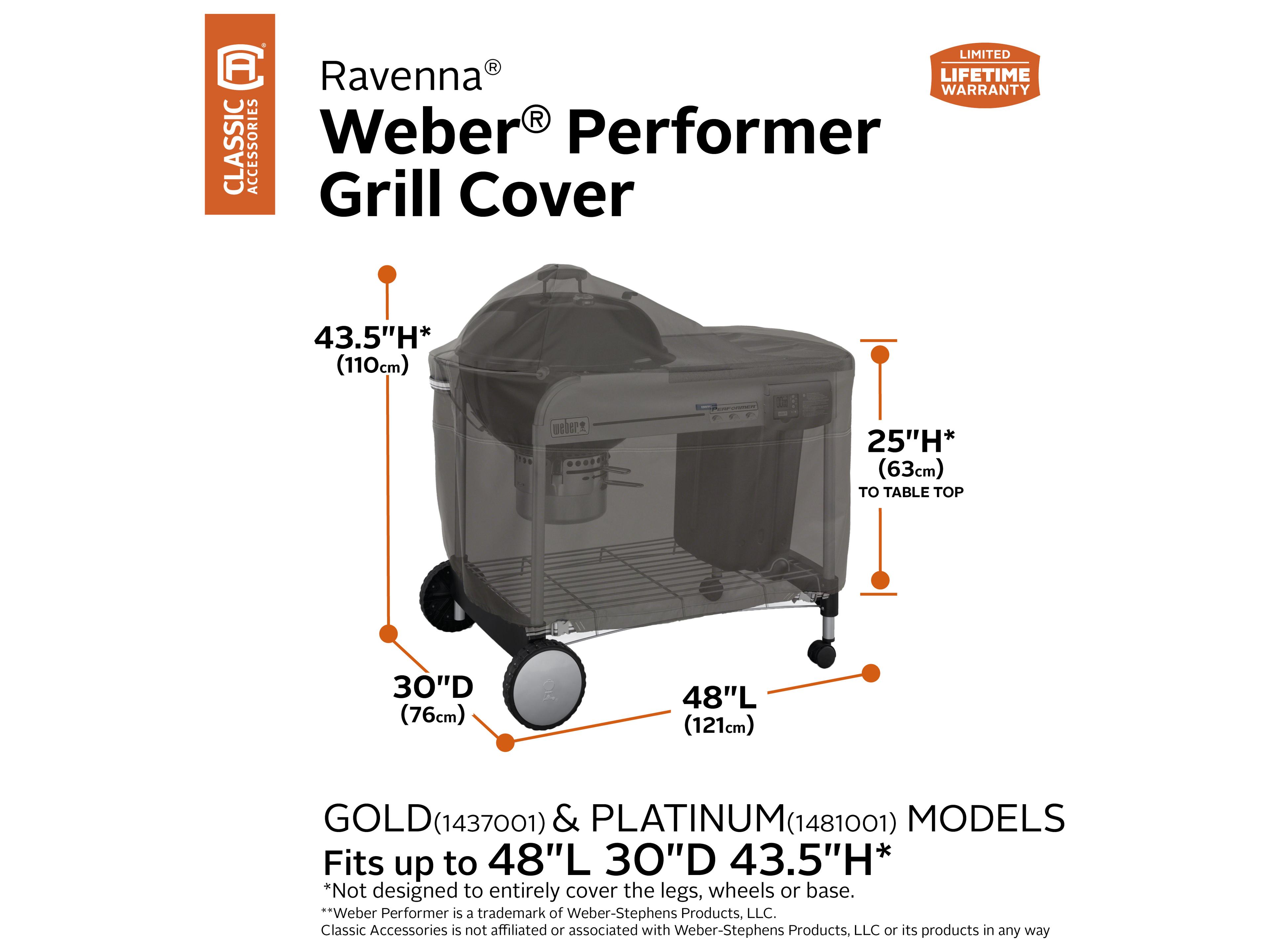 Duck Covers Ravenna Dark Taupe 38.5 Inch BBQ Grill Cover