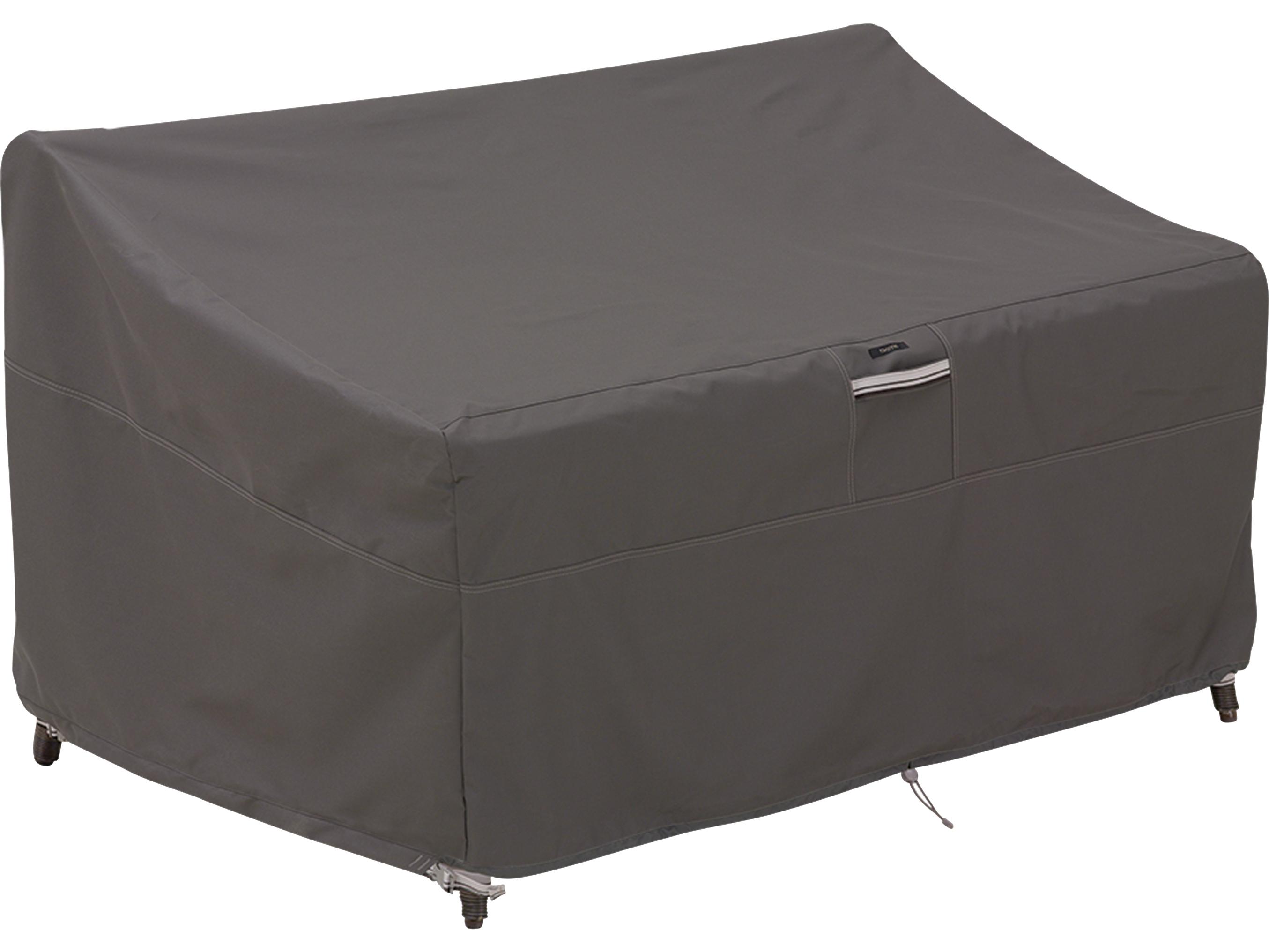 Duck Covers Ravenna Dark Taupe 90 Inch Large Deep Loveseat/Sofa Cover