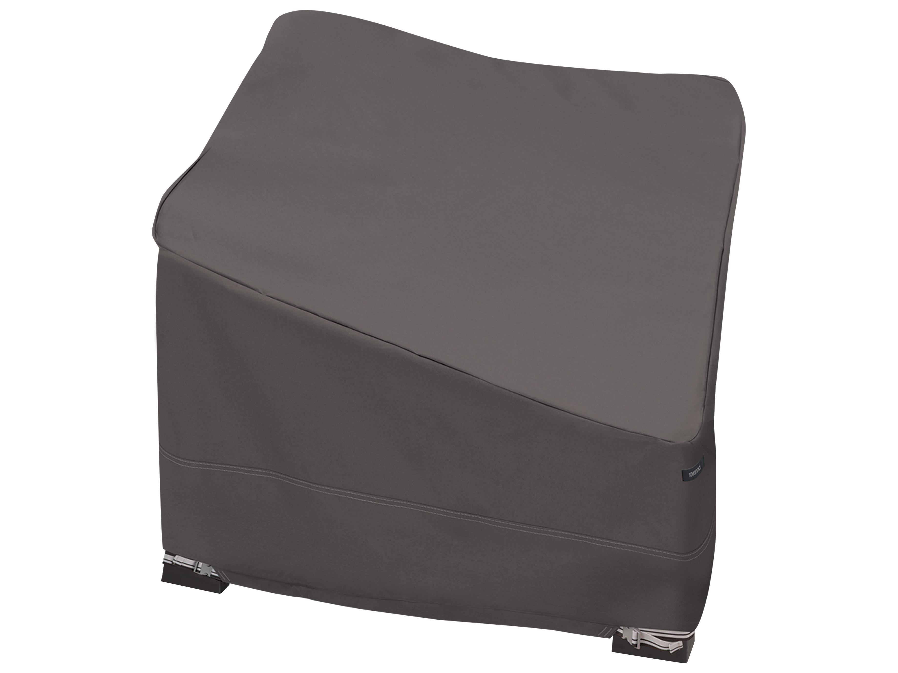 Duck Covers Ravenna Dark Taupe 42 Inch Deep Corner Sectional Cover