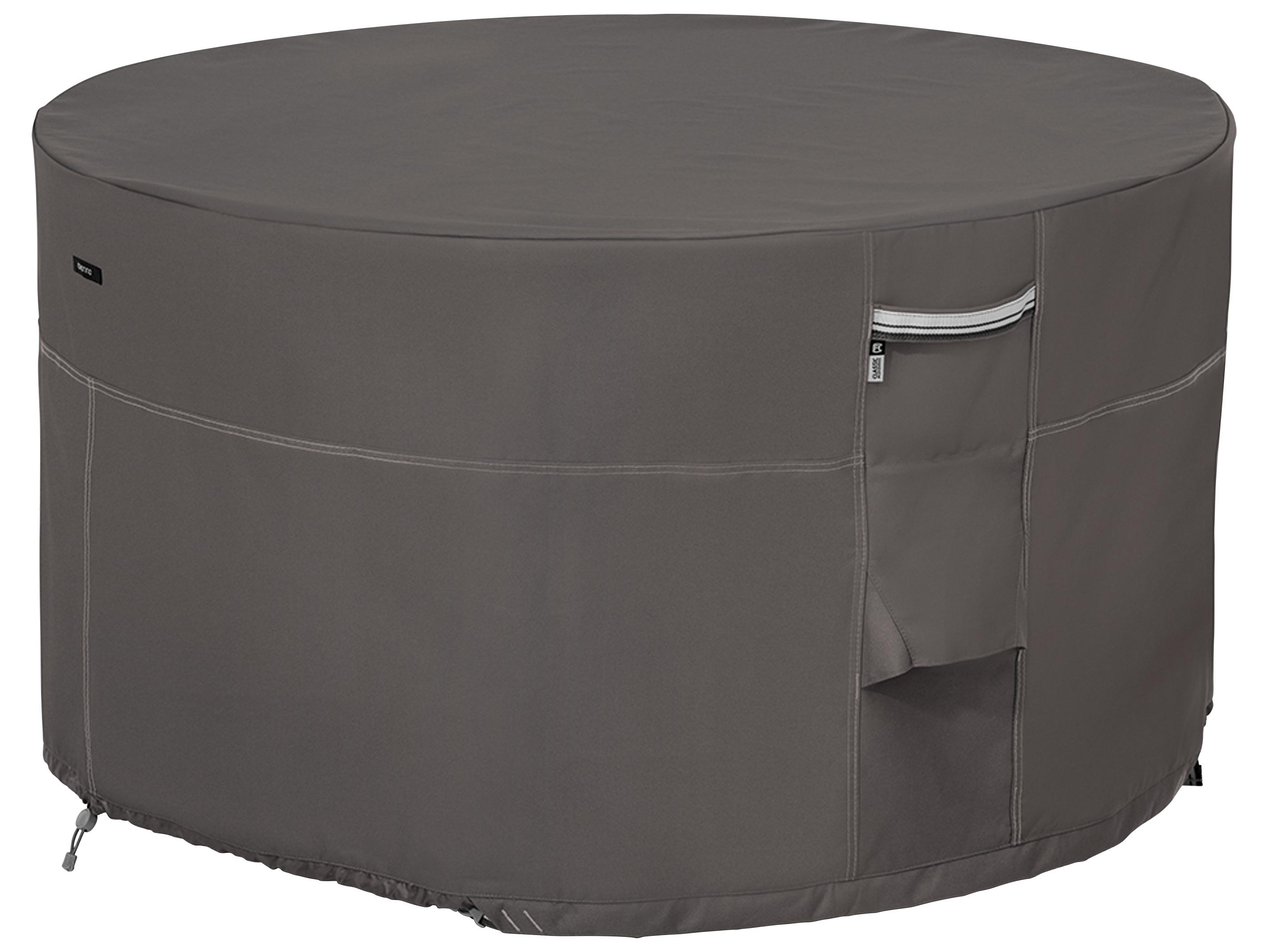 Duck Covers Ravenna Dark Taupe 42 Inch Full Coverage Fire Pit Table Cover