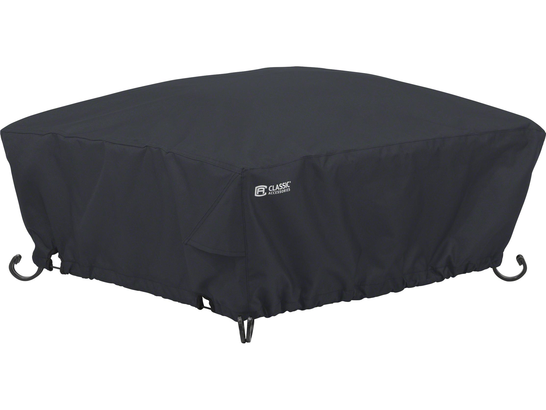 Duck Covers Classic Black 36 Inch Full Square Full Coverage Fire Pit Cover