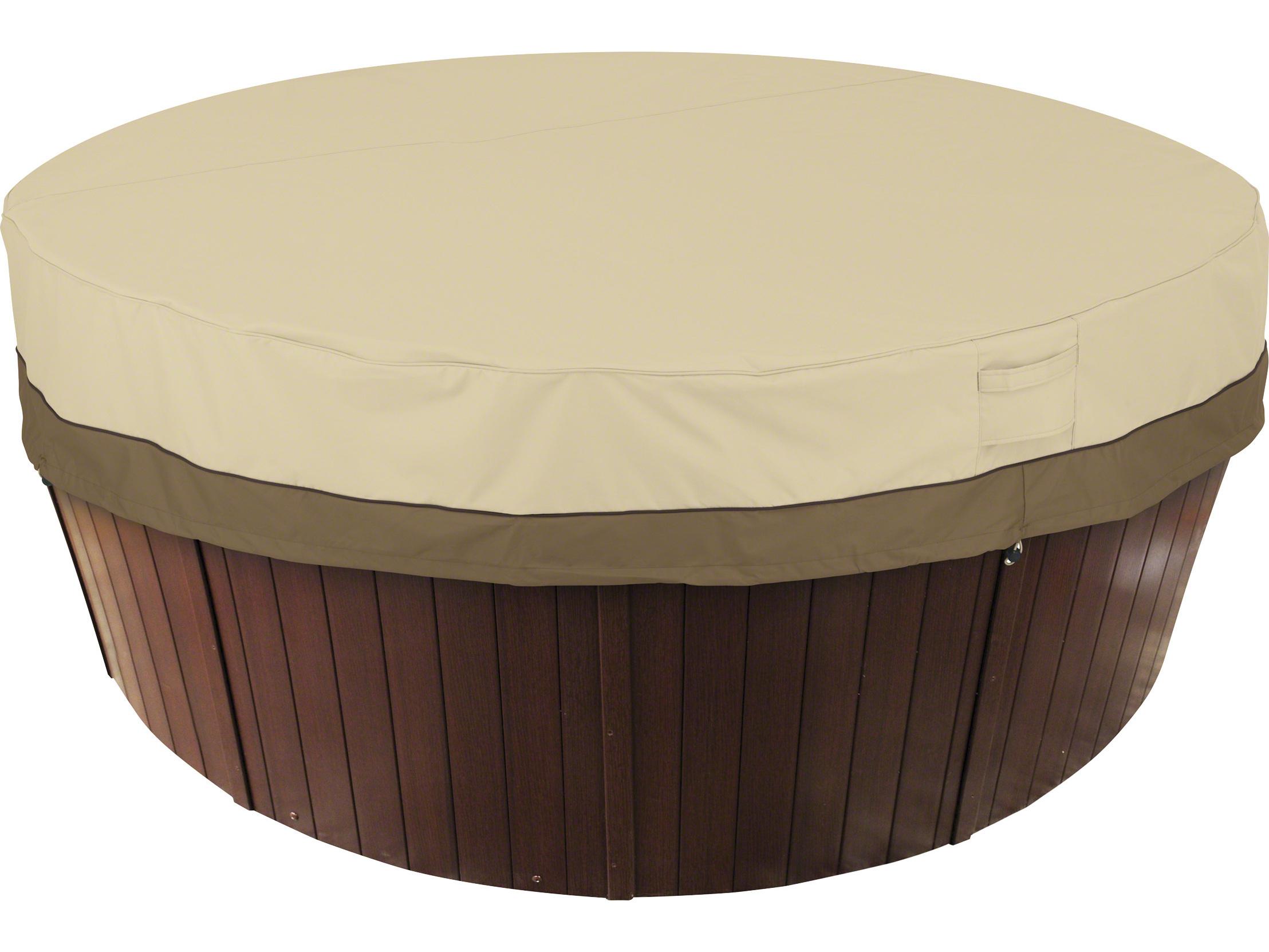 Duck Covers Veranda Pebble 84 Inch Round Hot Tub Cover