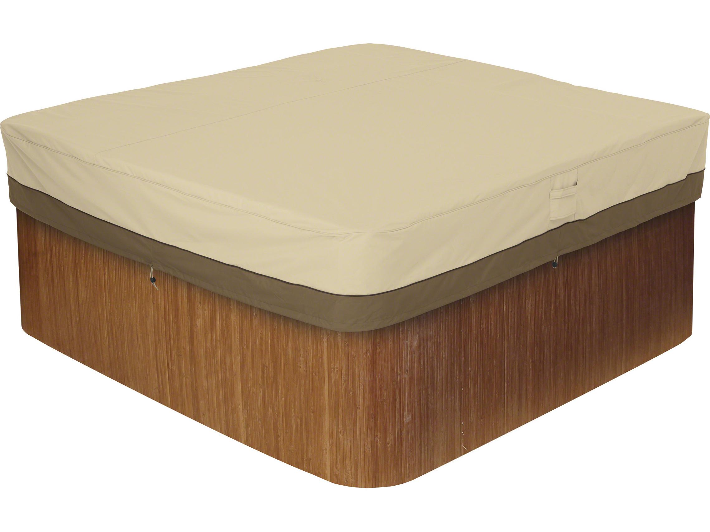 Duck Covers Veranda Pebble 86 Inch Square Hot Tub Cover