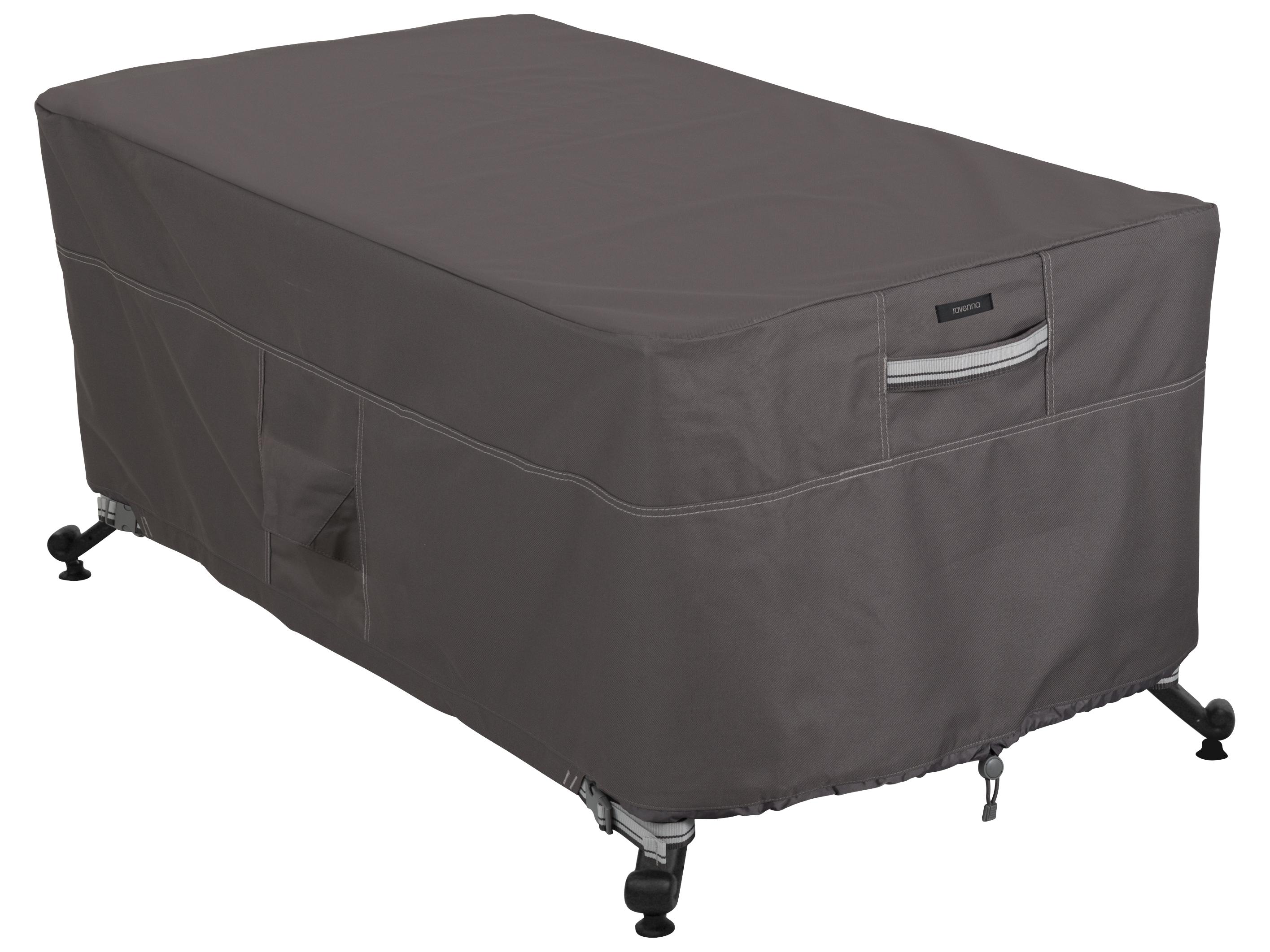 Duck Covers Ravenna Dark Taupe 56 Inch Patio Fire Pit Table Cover