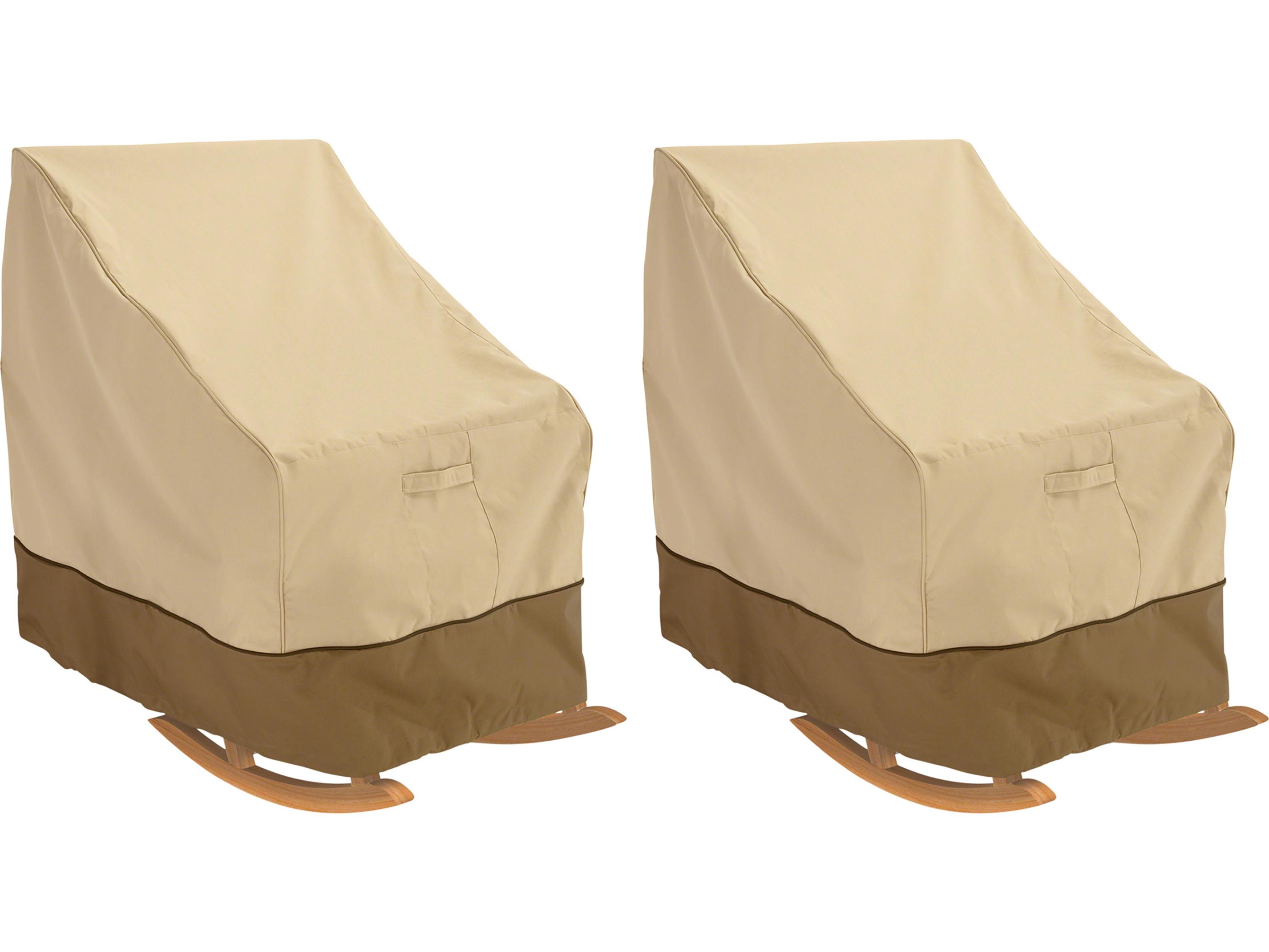 Duck Covers Veranda Pebble 40 Inch Porch Rocker Cover in 2 Packs