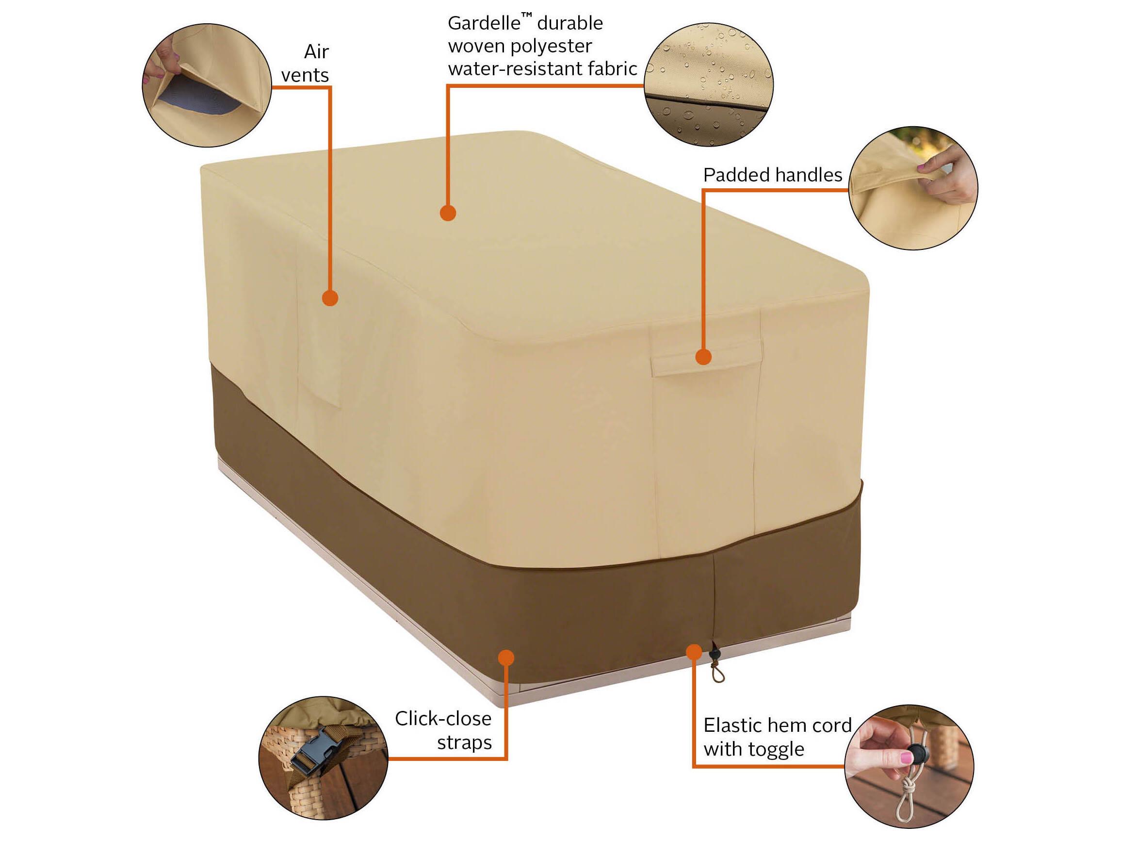 Duck Covers Veranda Pebble 55 Inch Deck Box Cover