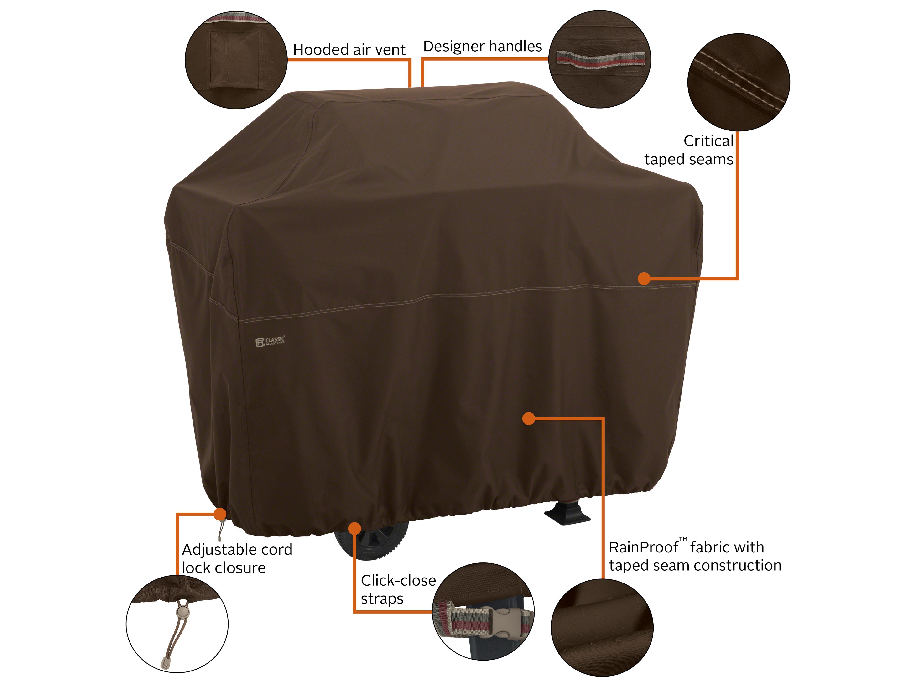 Duck Covers Madrona Dark Cocoa 64 Inch BBQ Grill Cover