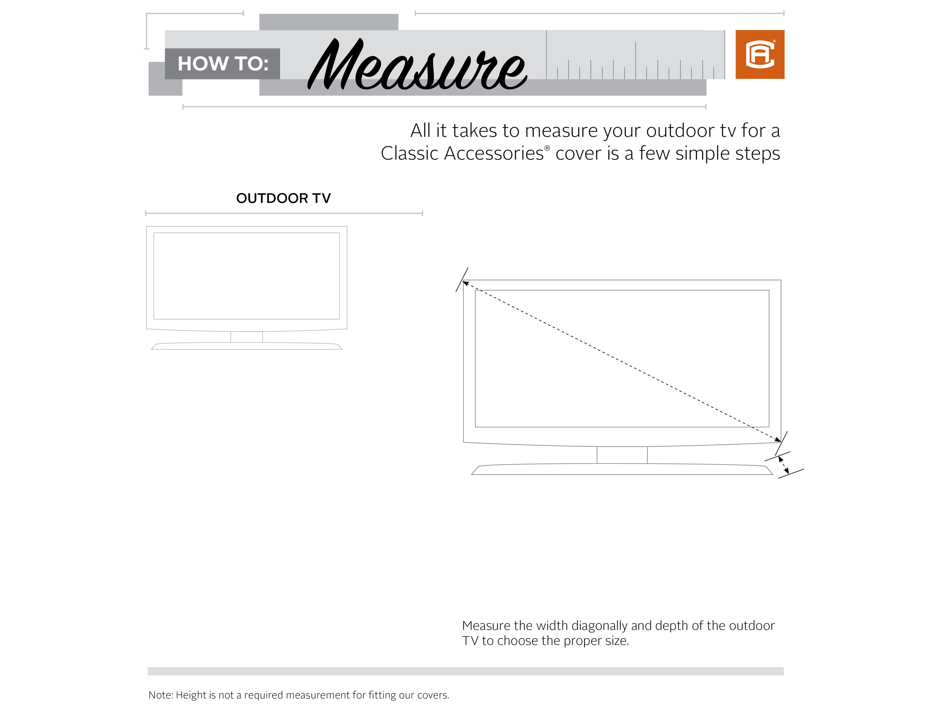 Duck Covers Veranda Pebble 62 Inch Outdoor TV Cover