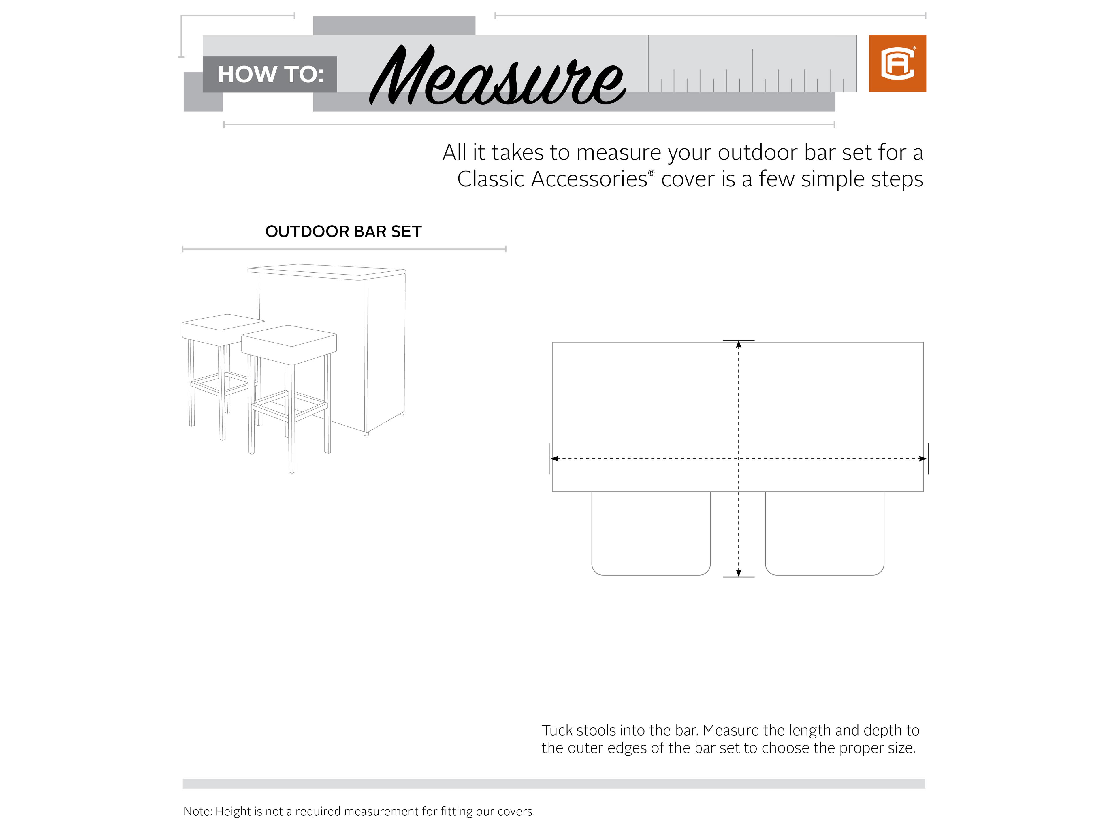 Duck Covers Veranda Pebble 41.5 Inch Outdoor Bar Set Cover