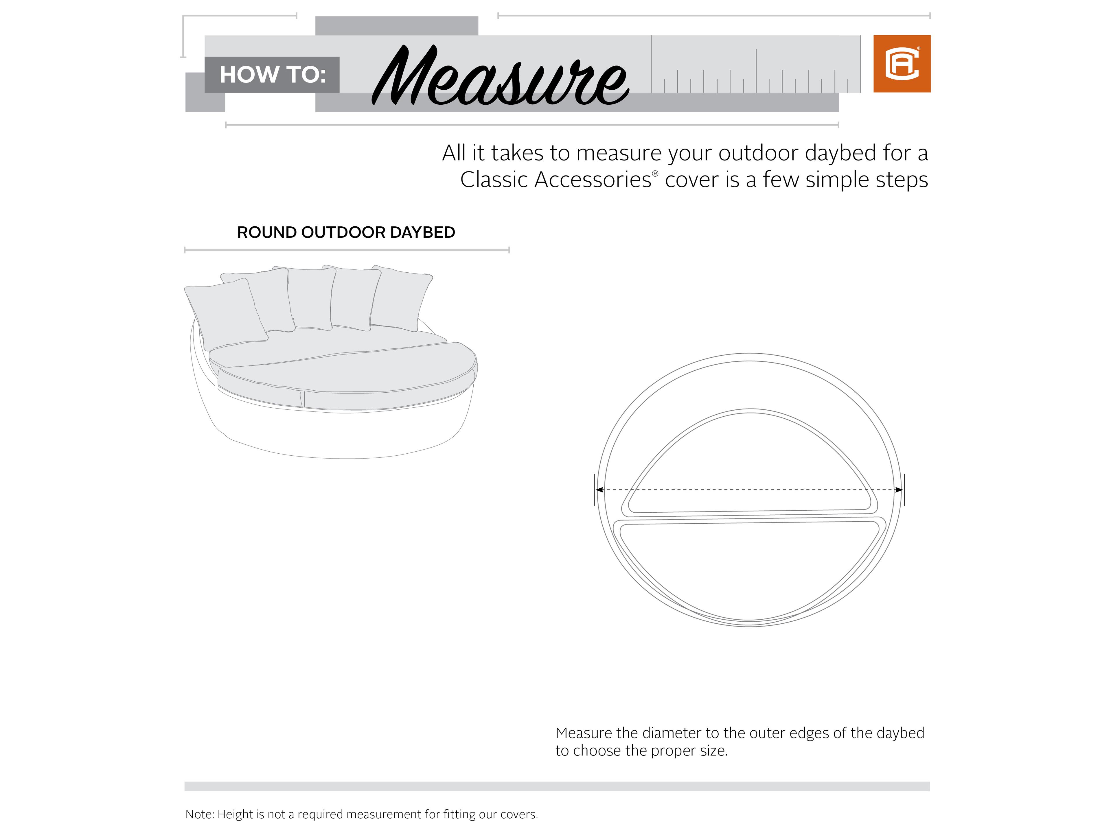 Duck Covers Veranda Pebble 92 Inch Round Day Bed Cover