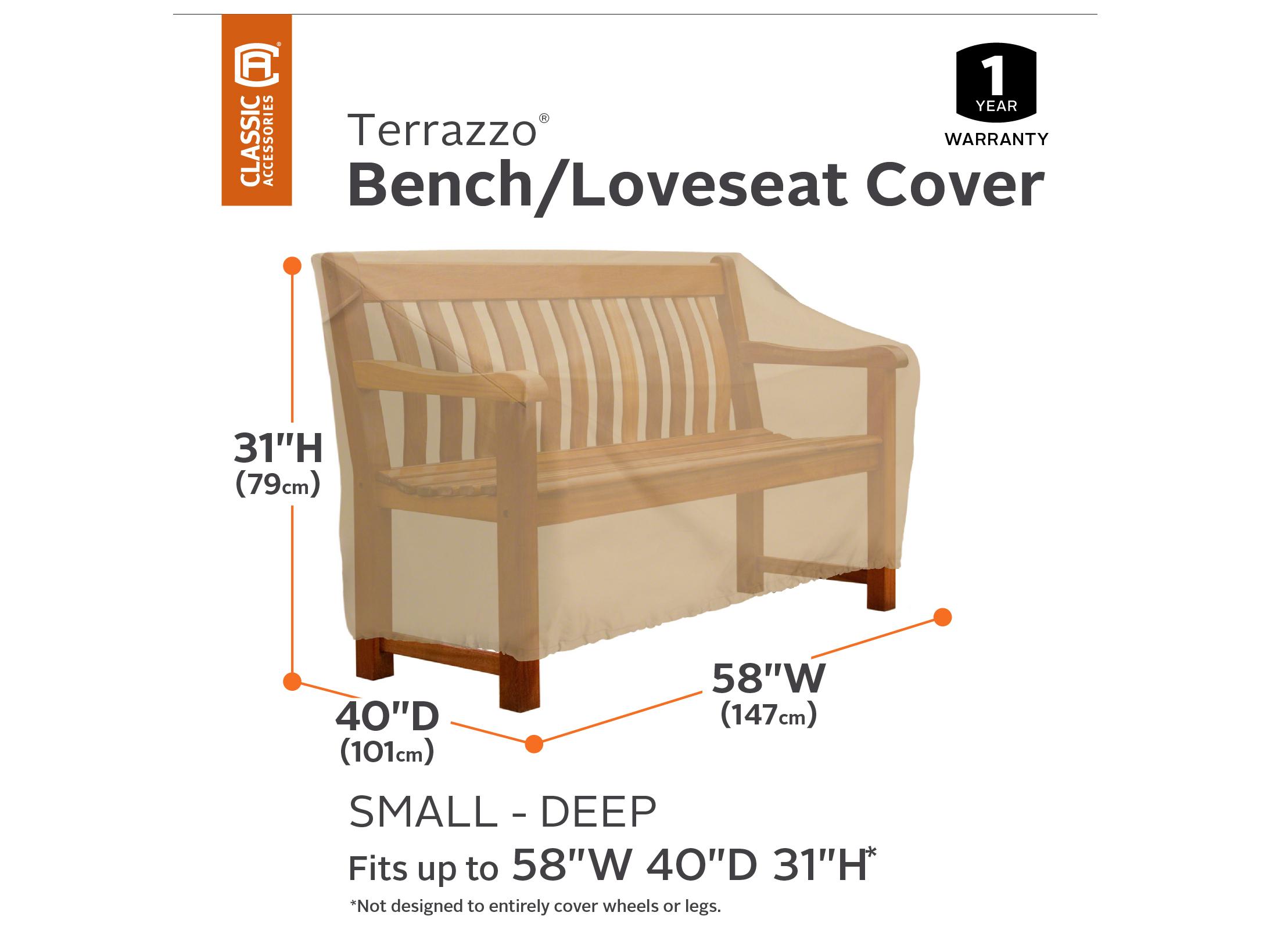 Duck Covers Terrazzo Sand 60 Inch Deep Loveseat Cover