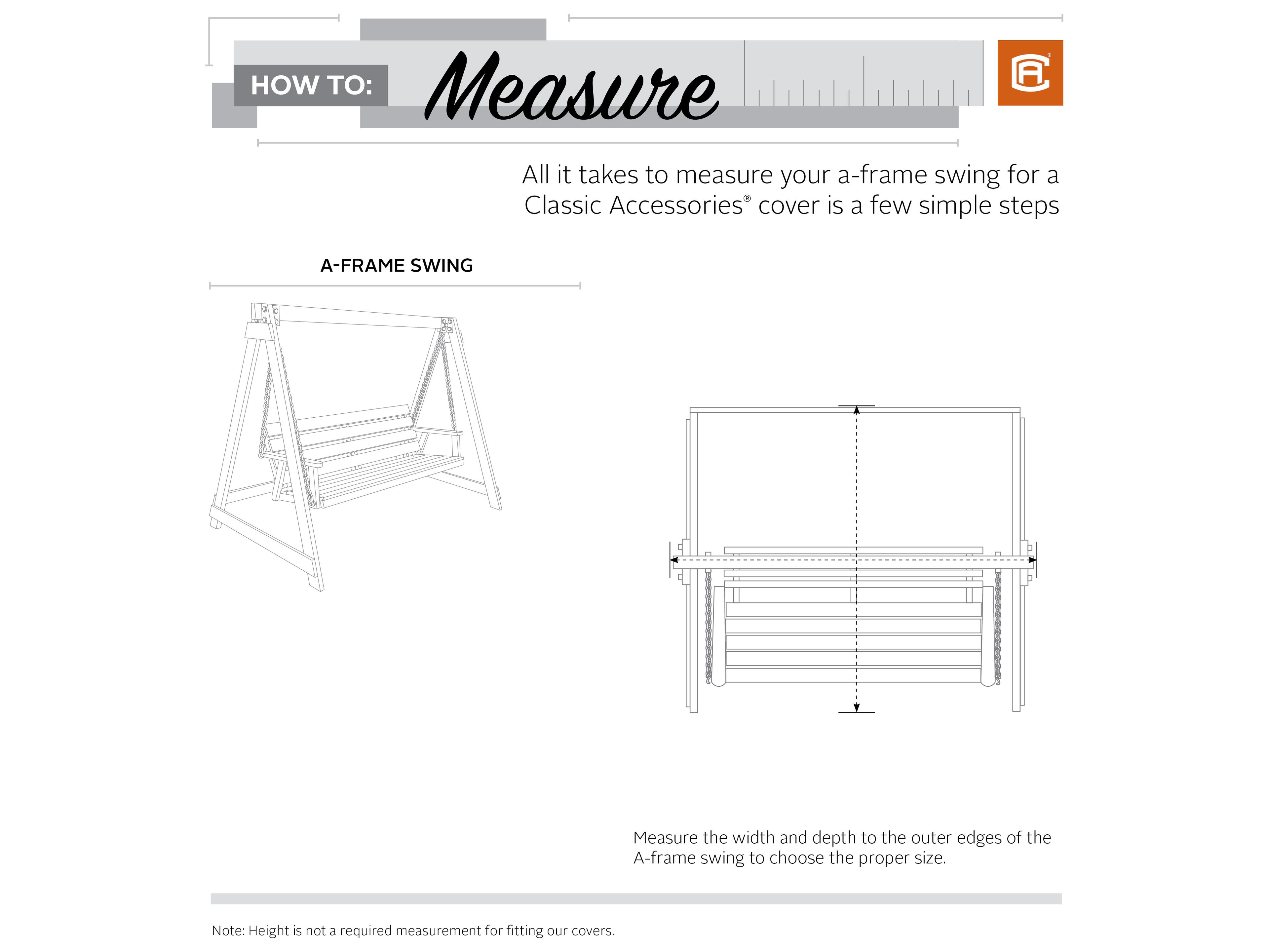 Duck Covers Veranda Pebble 77 Inch A-Frame Swing Cover
