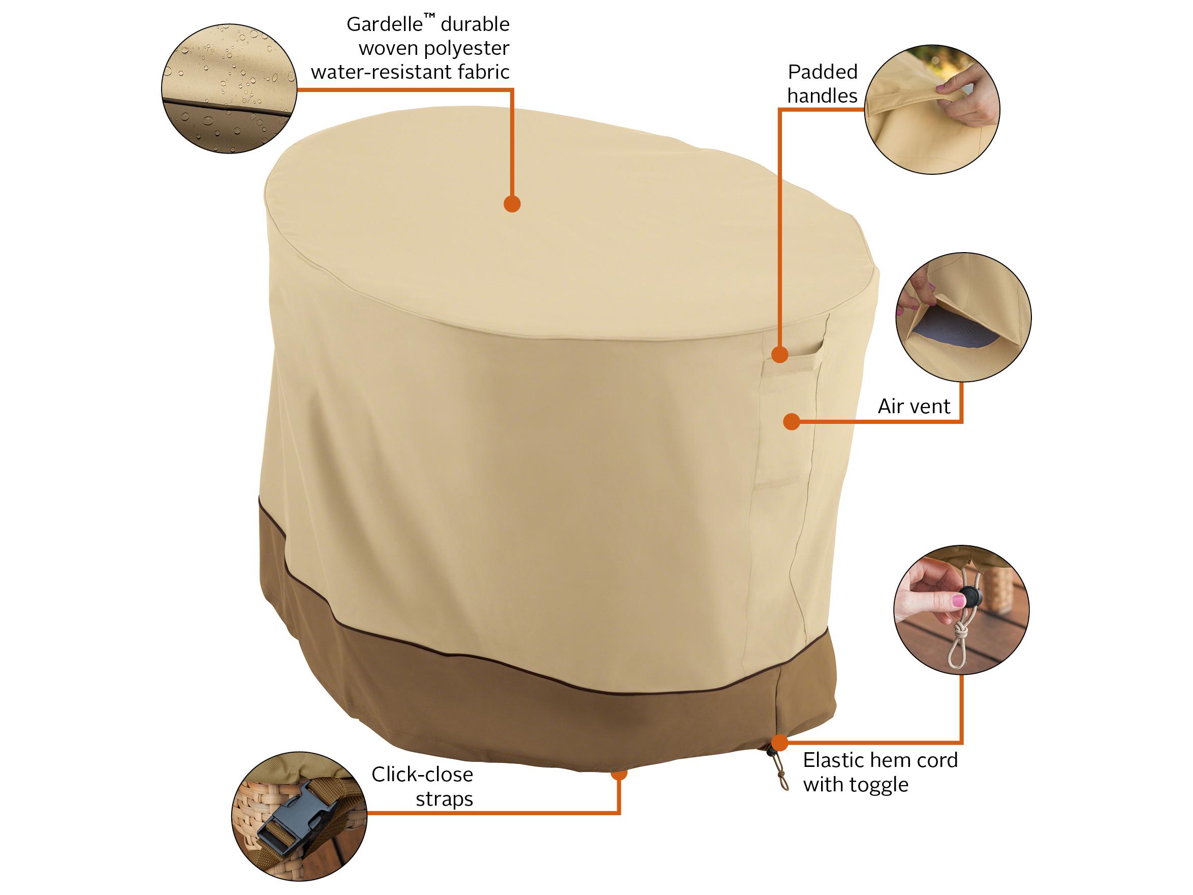 Duck Covers Veranda Pebble 47 Inch Papasan Chair Cover